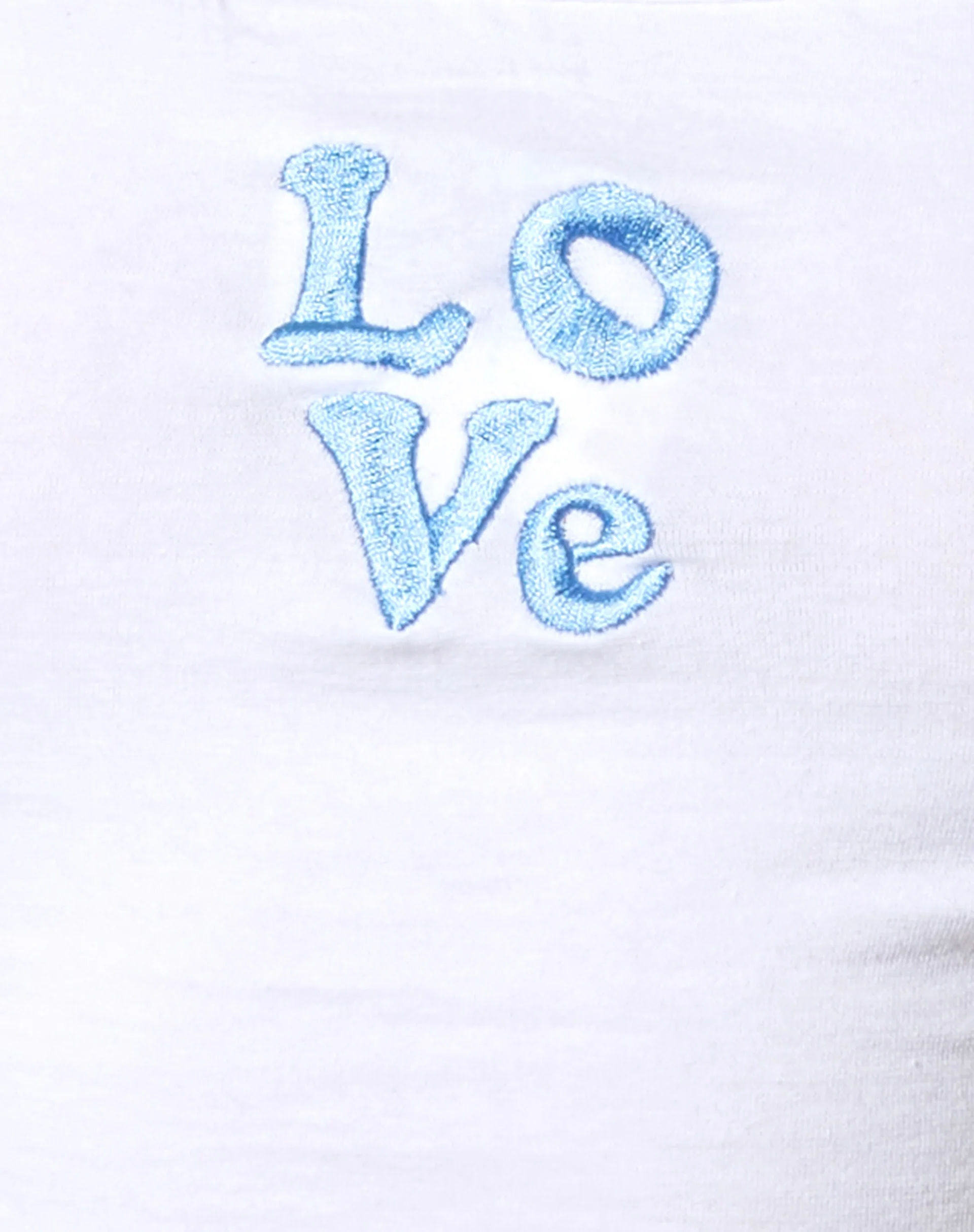 Rawi Crop Top in White Love - Image 6