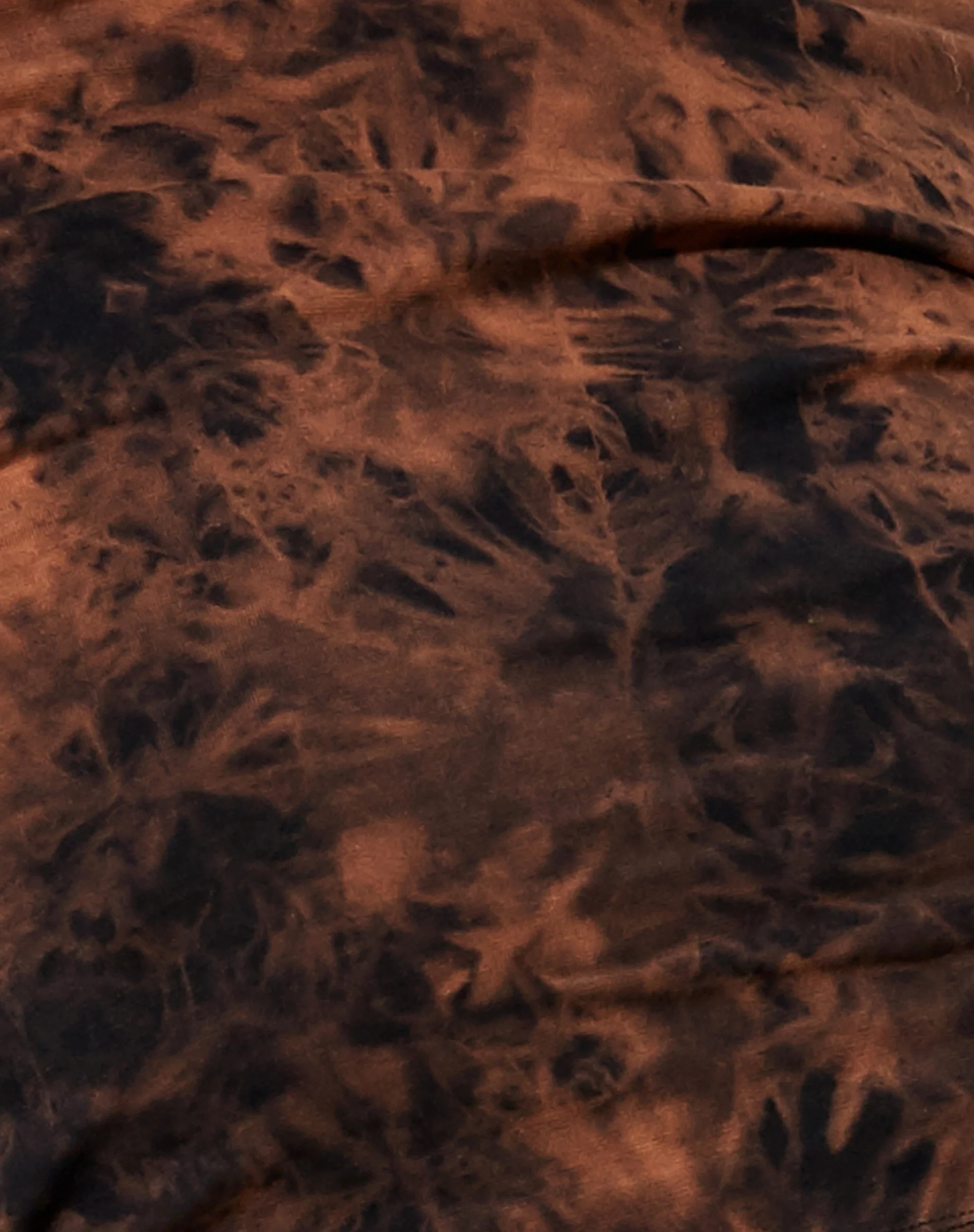 Razelo Crop Top in Black Rust Tie Dye - Image 6