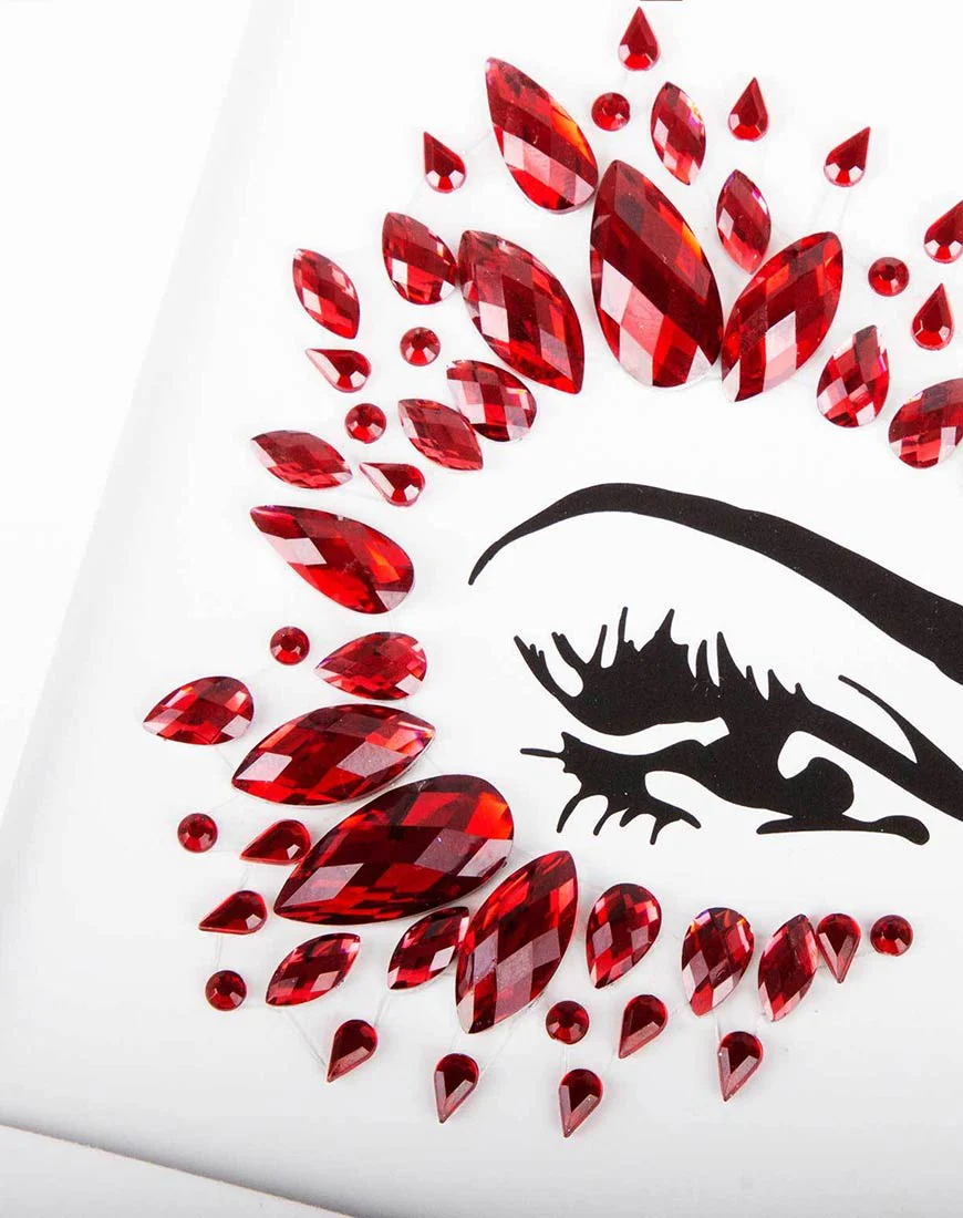 Red Diamond Face Jewel by Gypsy Shrine - Image 2