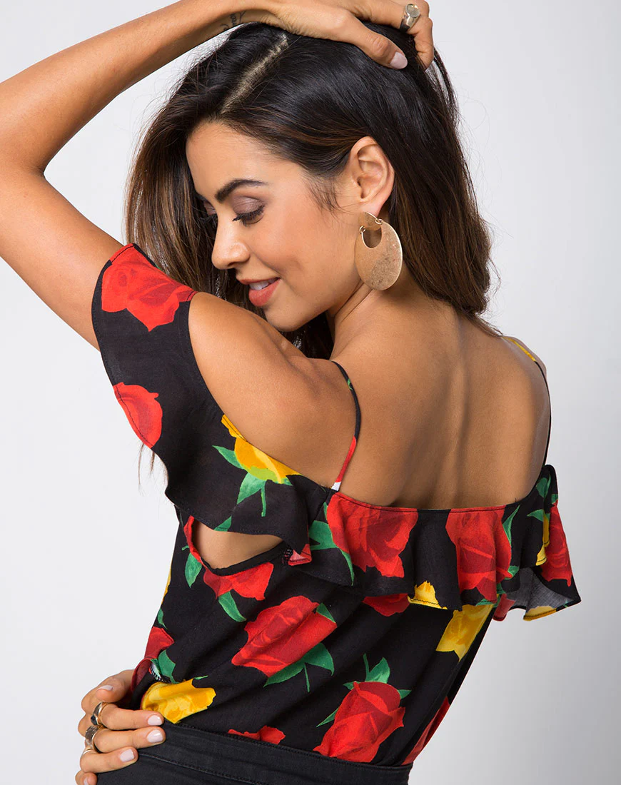 Reilly Cold Shoulder Bodice in Rose Romance - Image 2