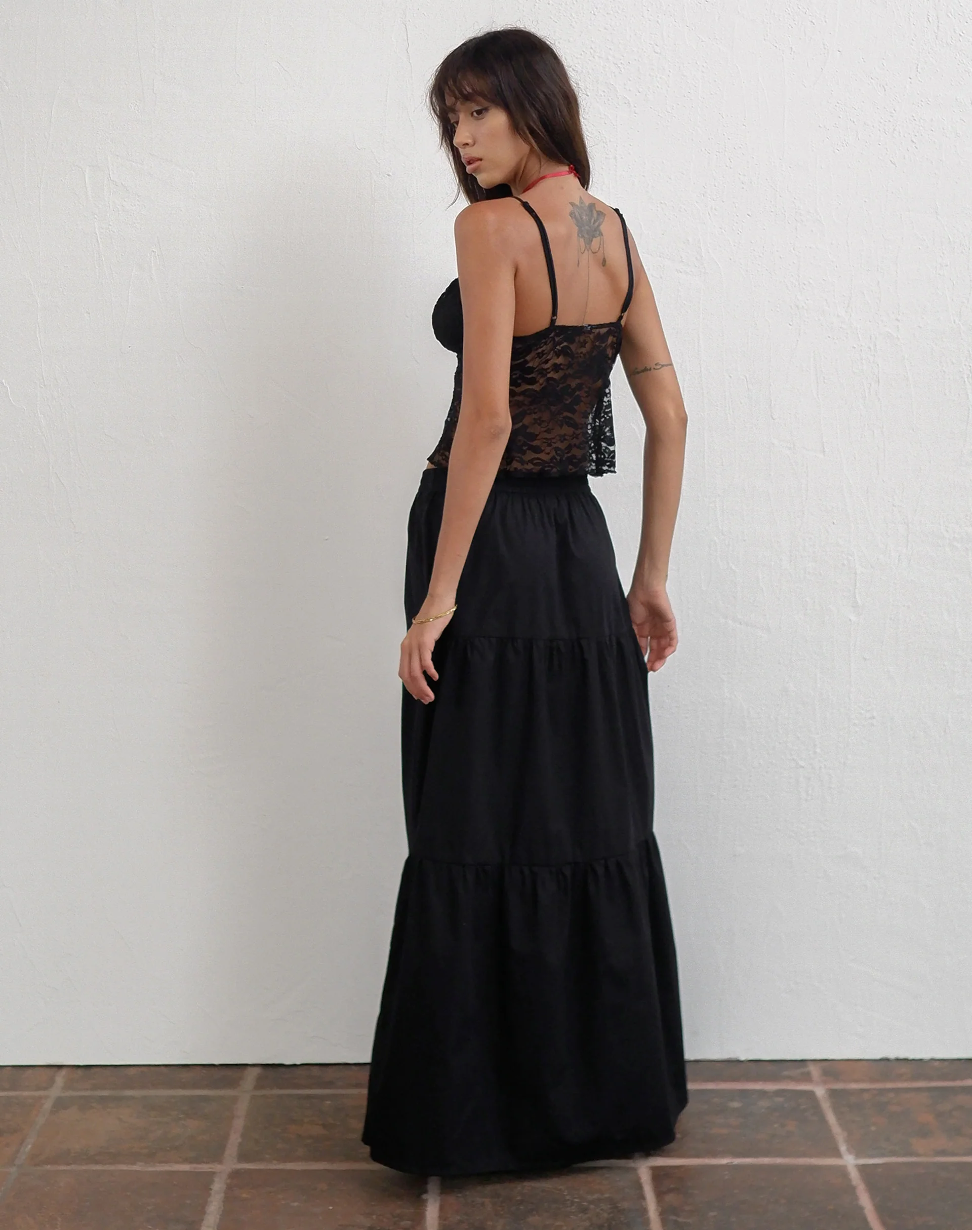 Remax Maxi Skirt in Black - Image 3