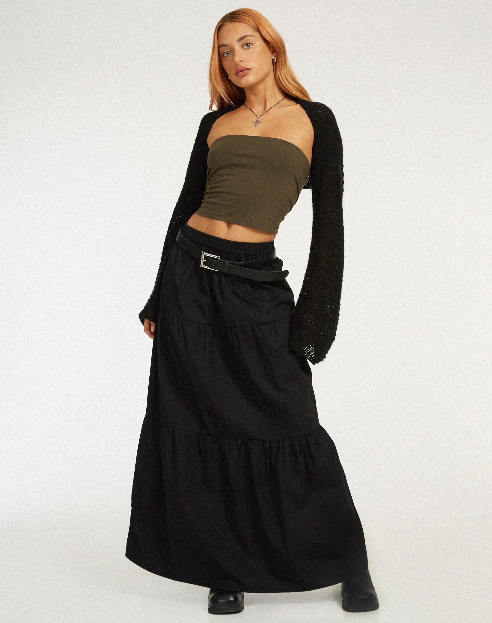 Remax Maxi Skirt in Black - Image 4