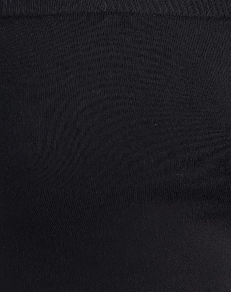 Renie Bardot Top in Black Knit - Image 6