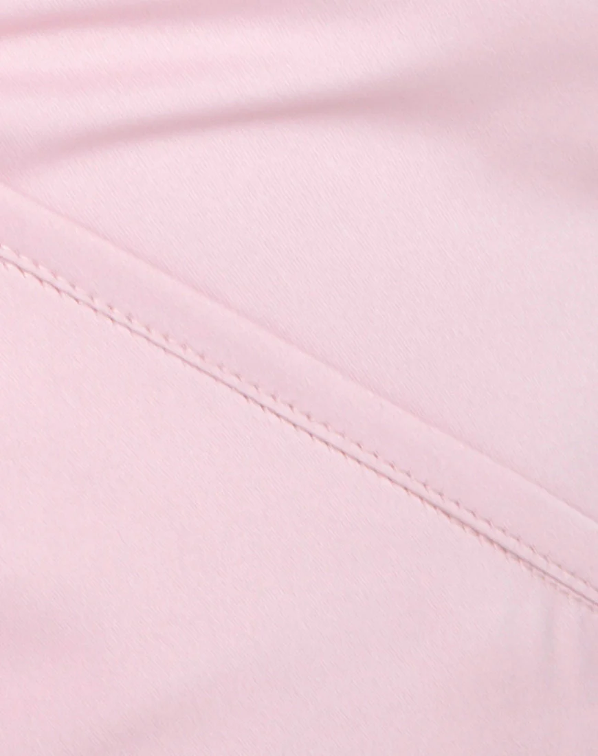 Renta Cold Shoulder Crop Top in Satin Blush - Image 5