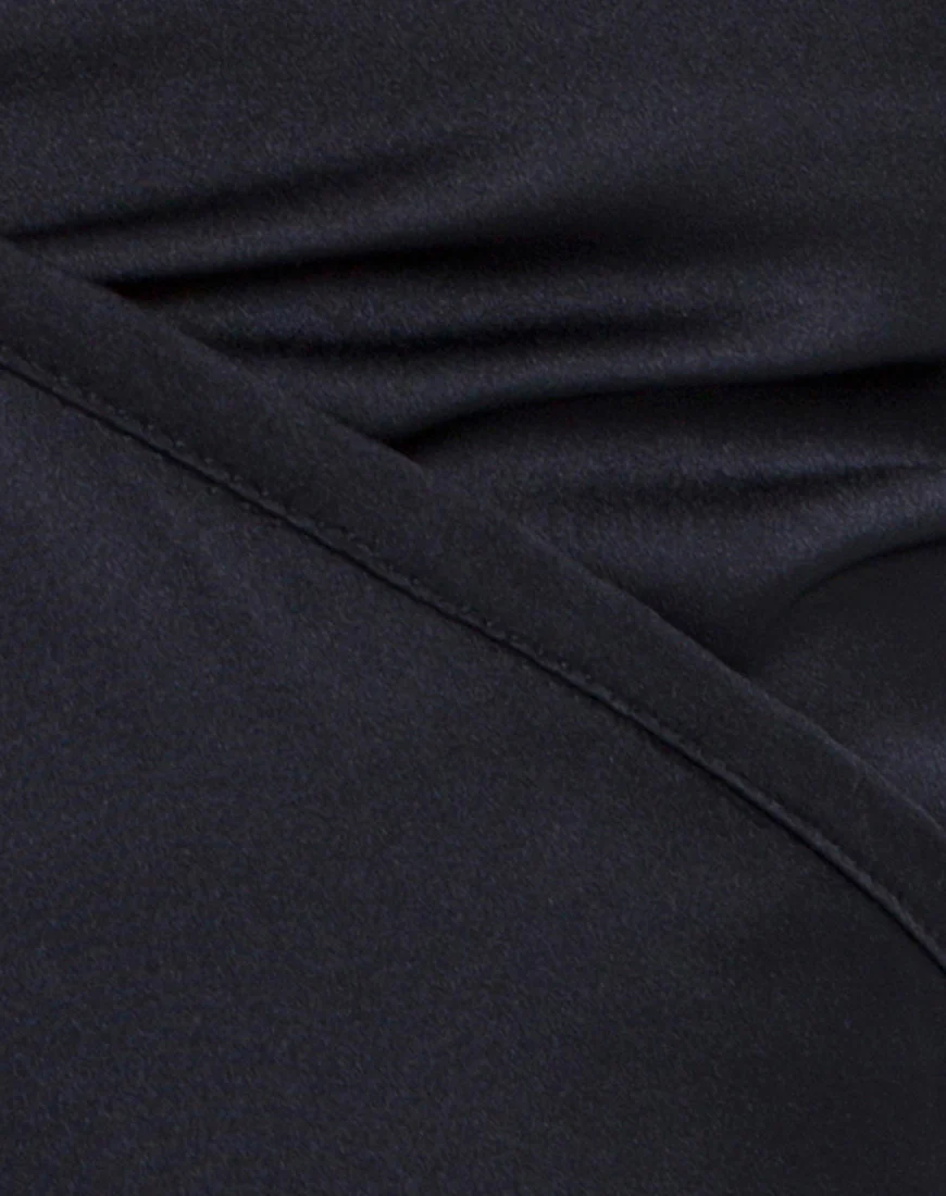 Renta Cold Shoulder Top in Satin Black - Image 5