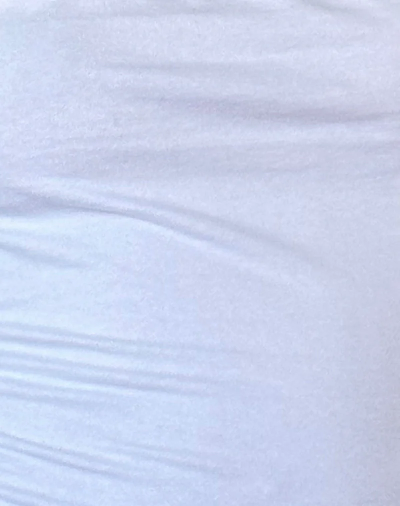 Requa Short Sleeve Square Neck Top in White - Image 6