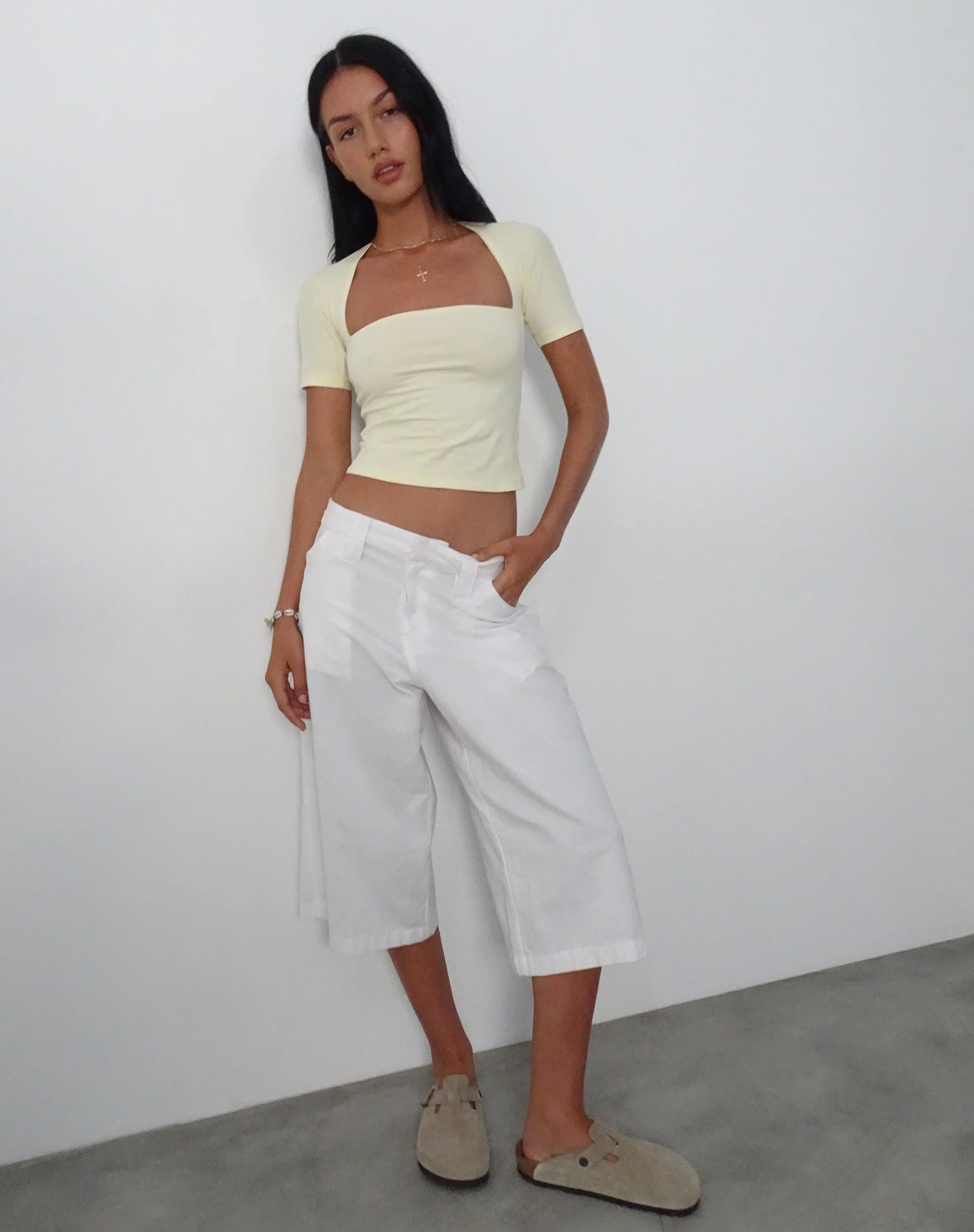 Requa Crop Top in Buttermilk - Image 4