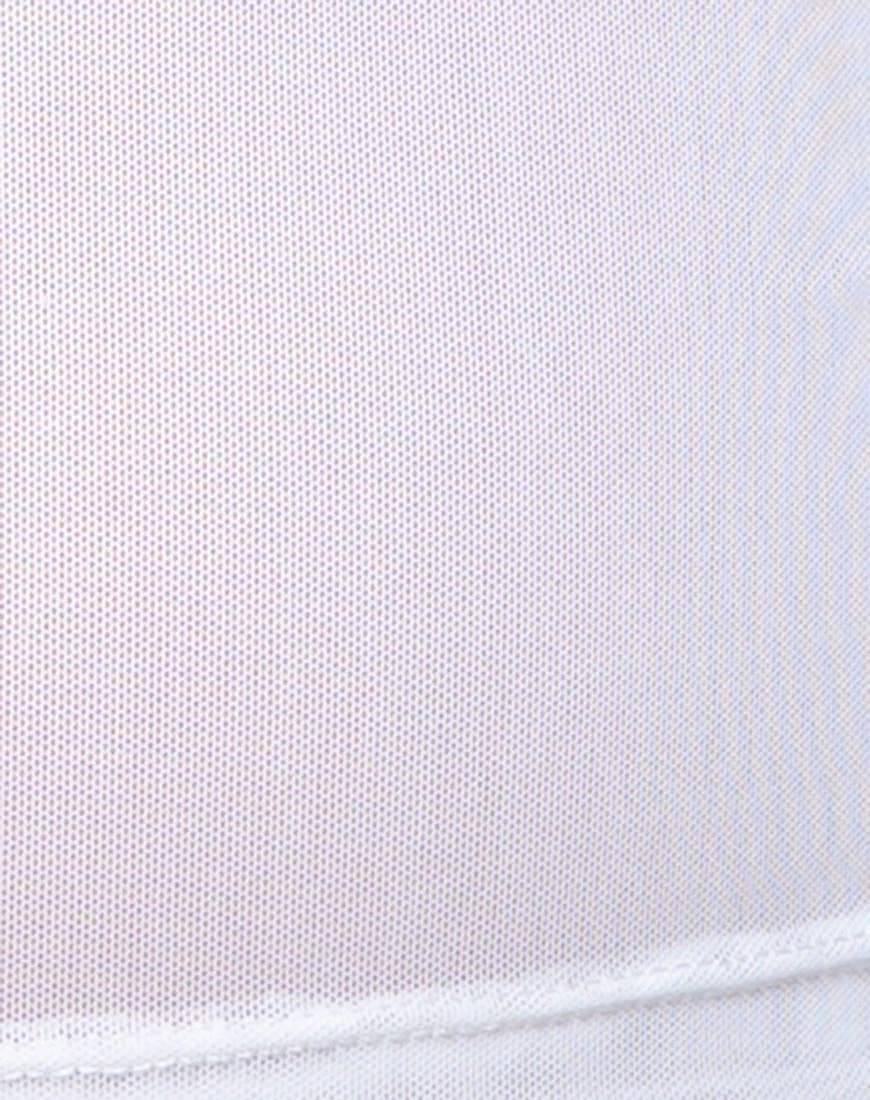 Rhala Crop Top in White Net - Image 6