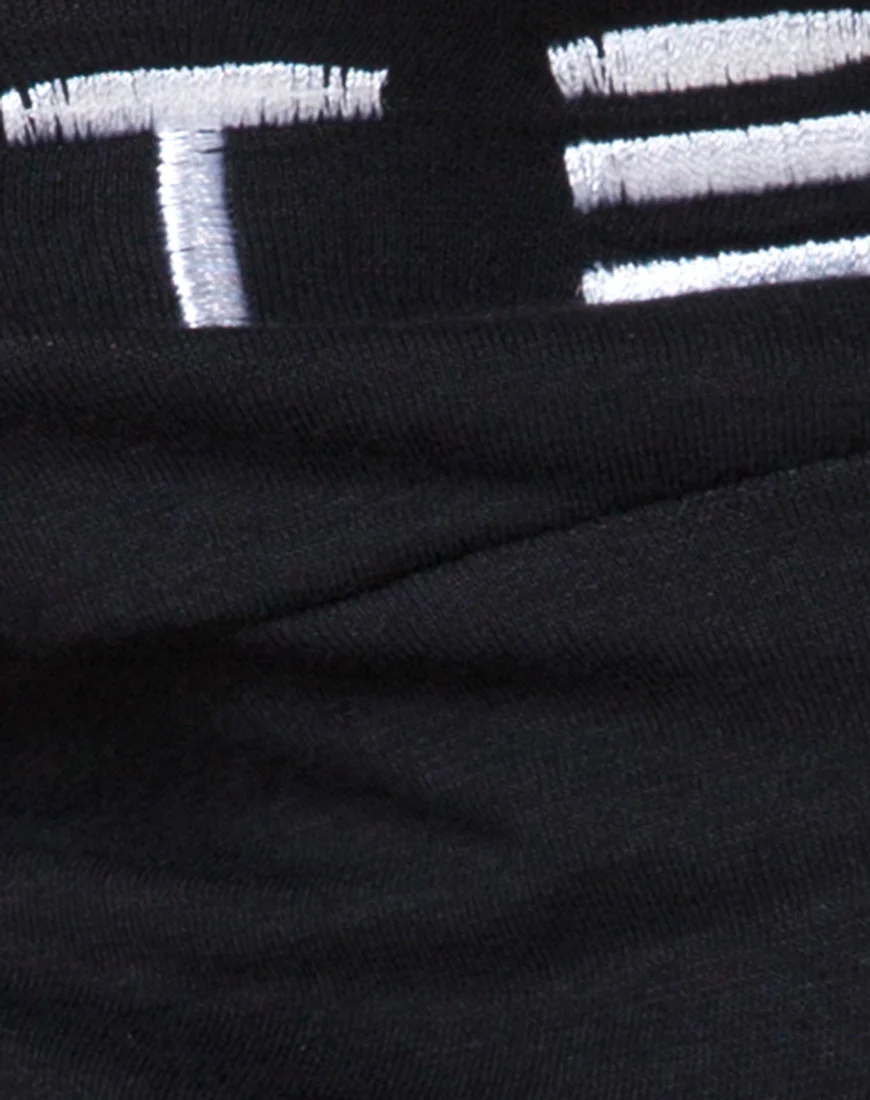 Rhala Crop Top in Tokyo Techno Black Embro - Image 5