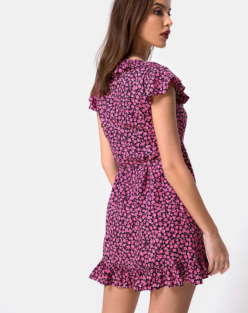 Rica Dress in Ditsy Rose Pink - Image 2