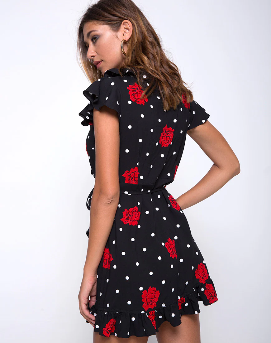 Rica Skater Dress in Cuban Rose - Image 2