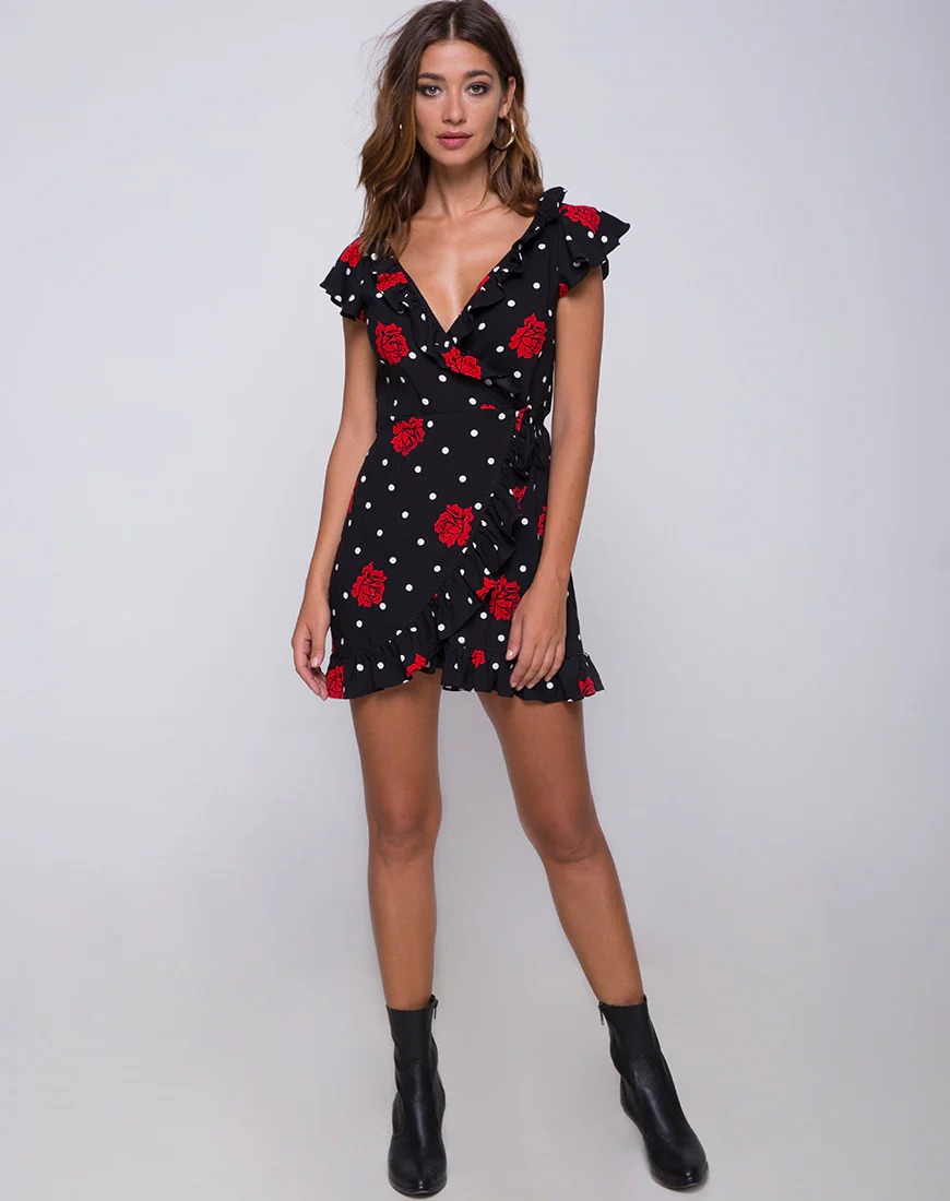 Rica Skater Dress in Cuban Rose - Image 3
