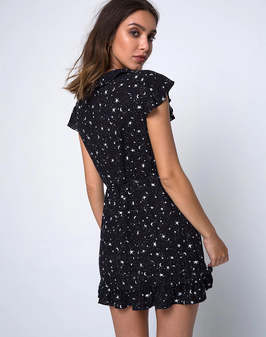 Rica Skater Dress in Ditsy Cosmos - Image 2