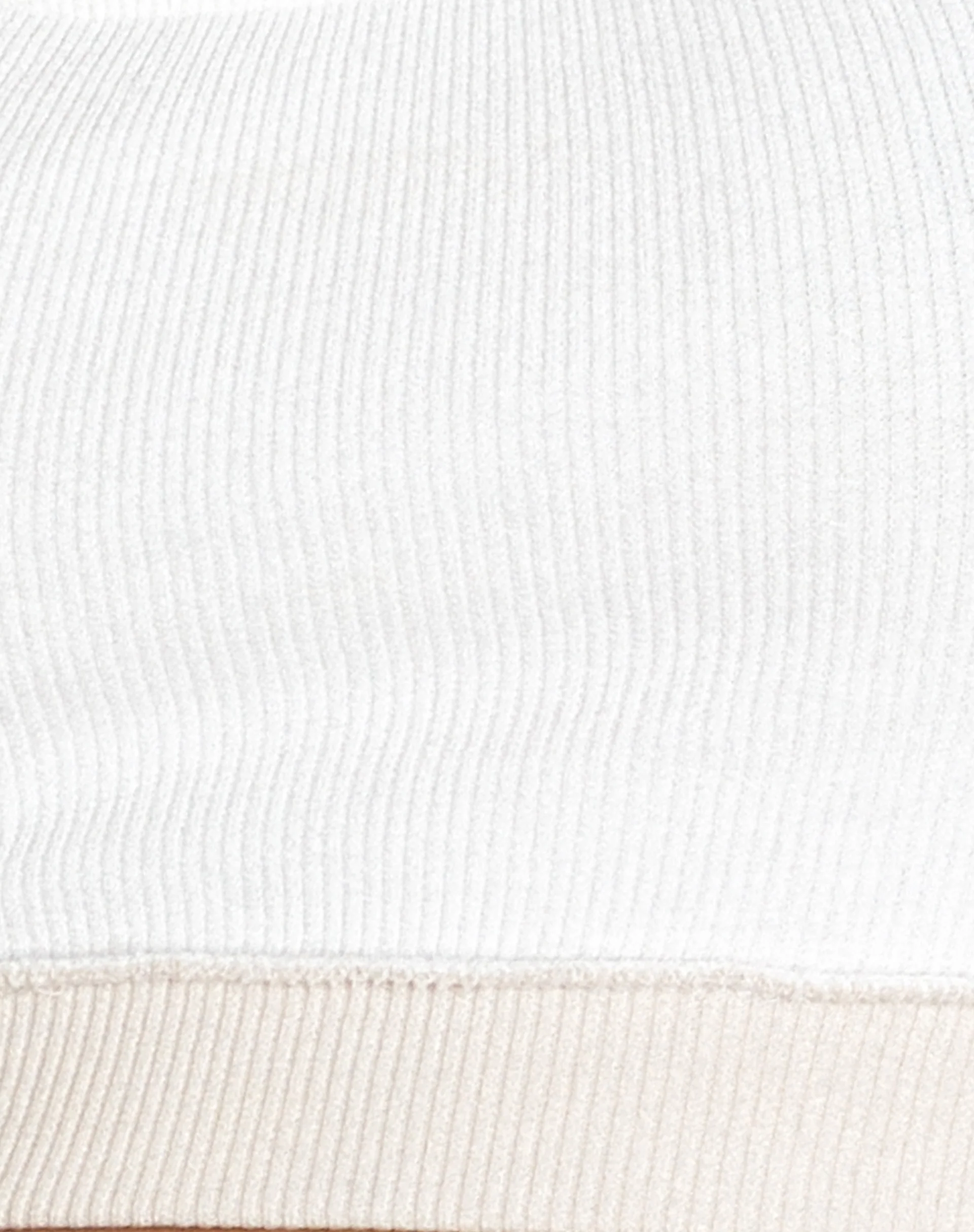 Ricci Crop Top in Panelled Ivory and Winter White - Image 6