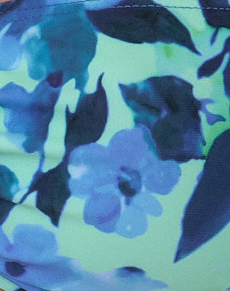 Ricoa Bikini Top in Blue Flower - Image 8