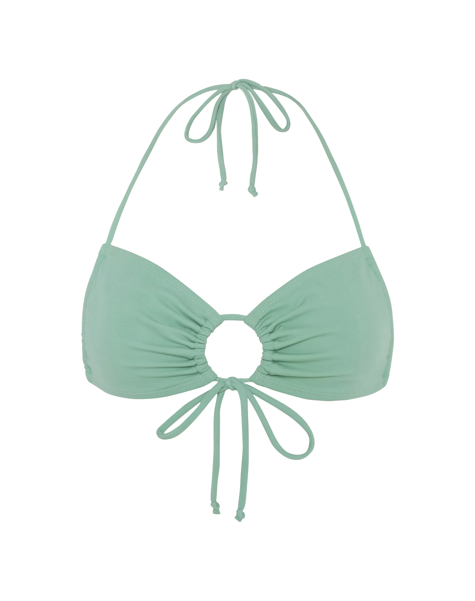 Ricoa Bikini Top in Lichen Green - Image 7
