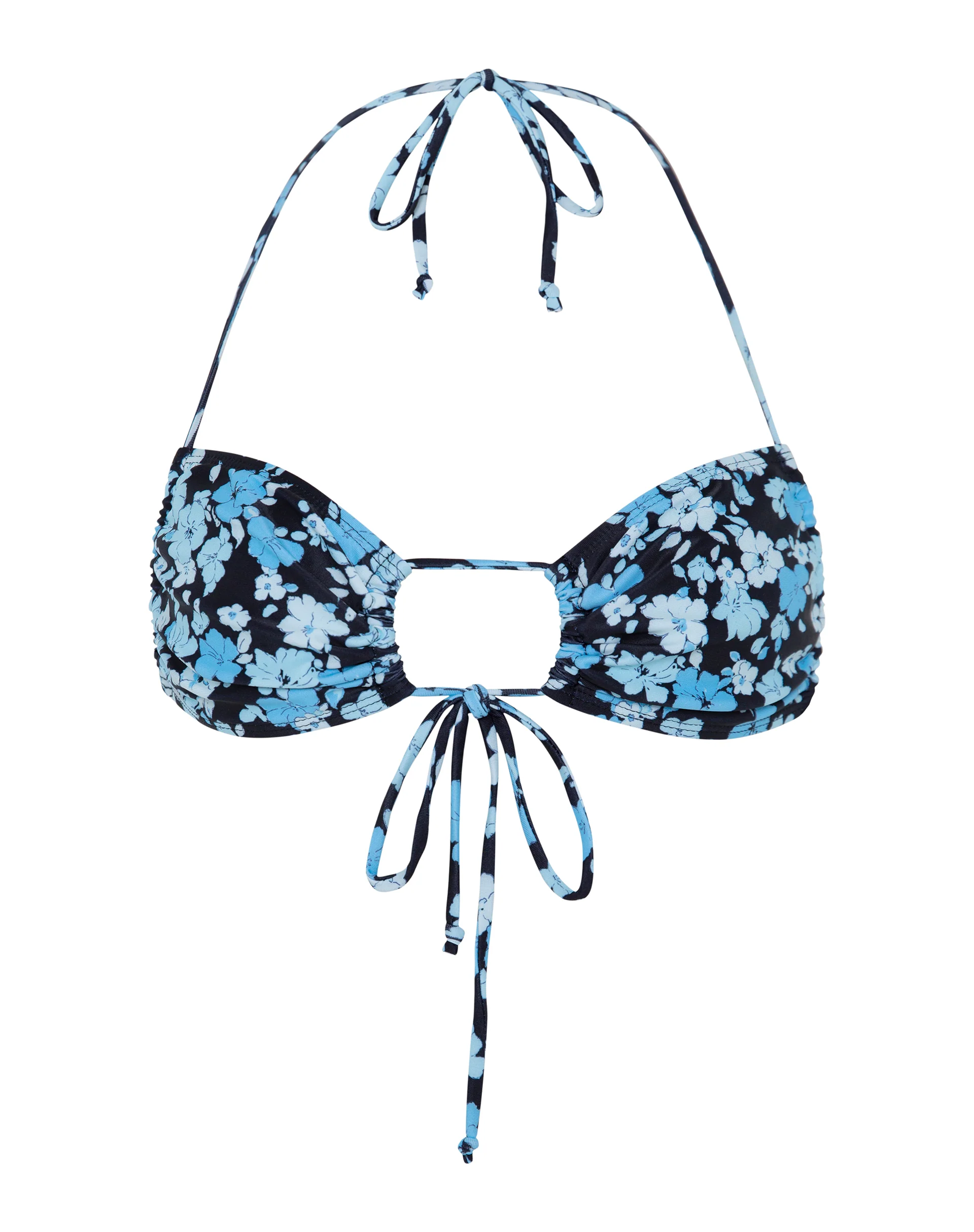 Ricoa Bikini Top in Pastel Blue Floral - Image 6