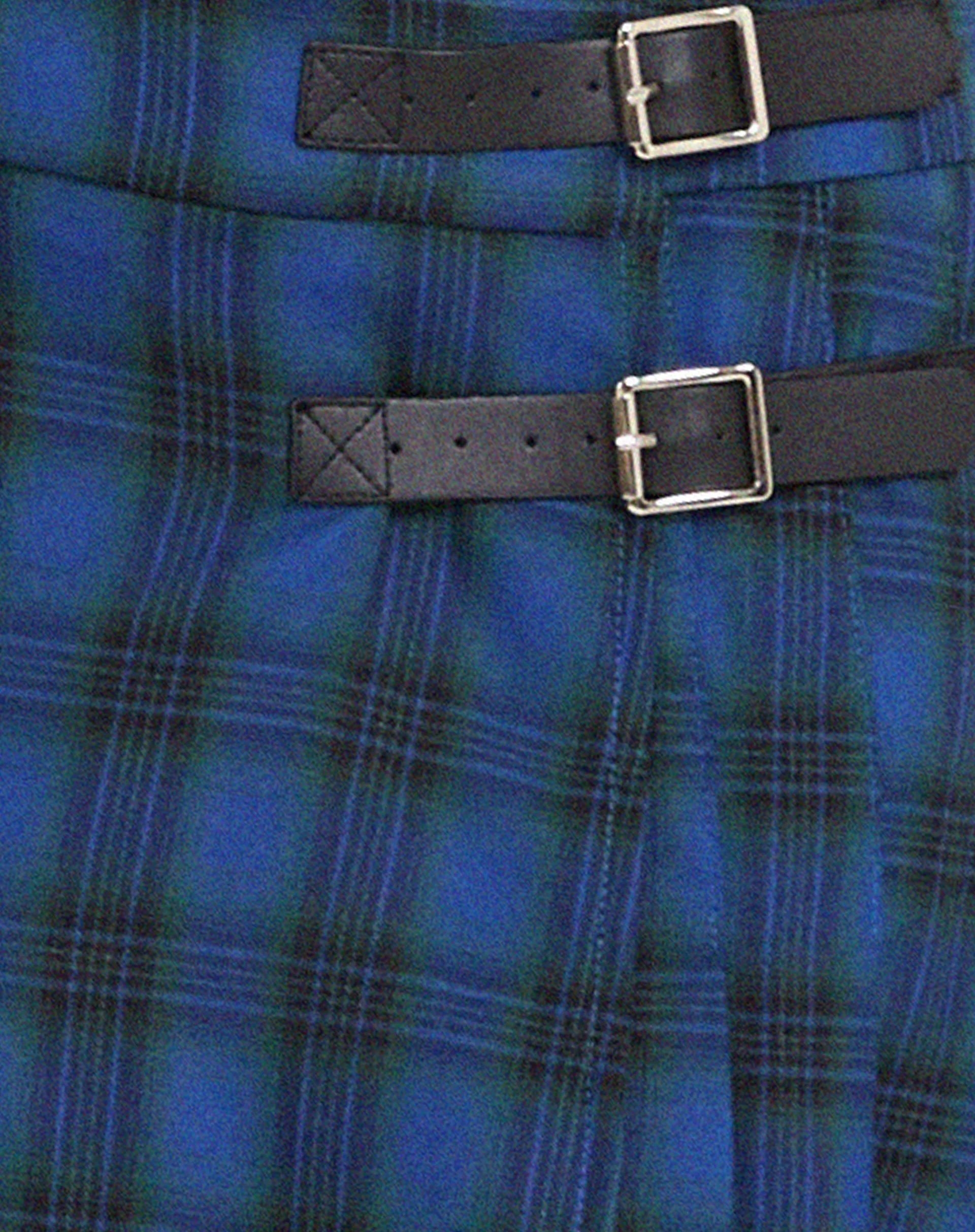 Rigifa Midi Skirt in Tartans Blue Grey - Image 6