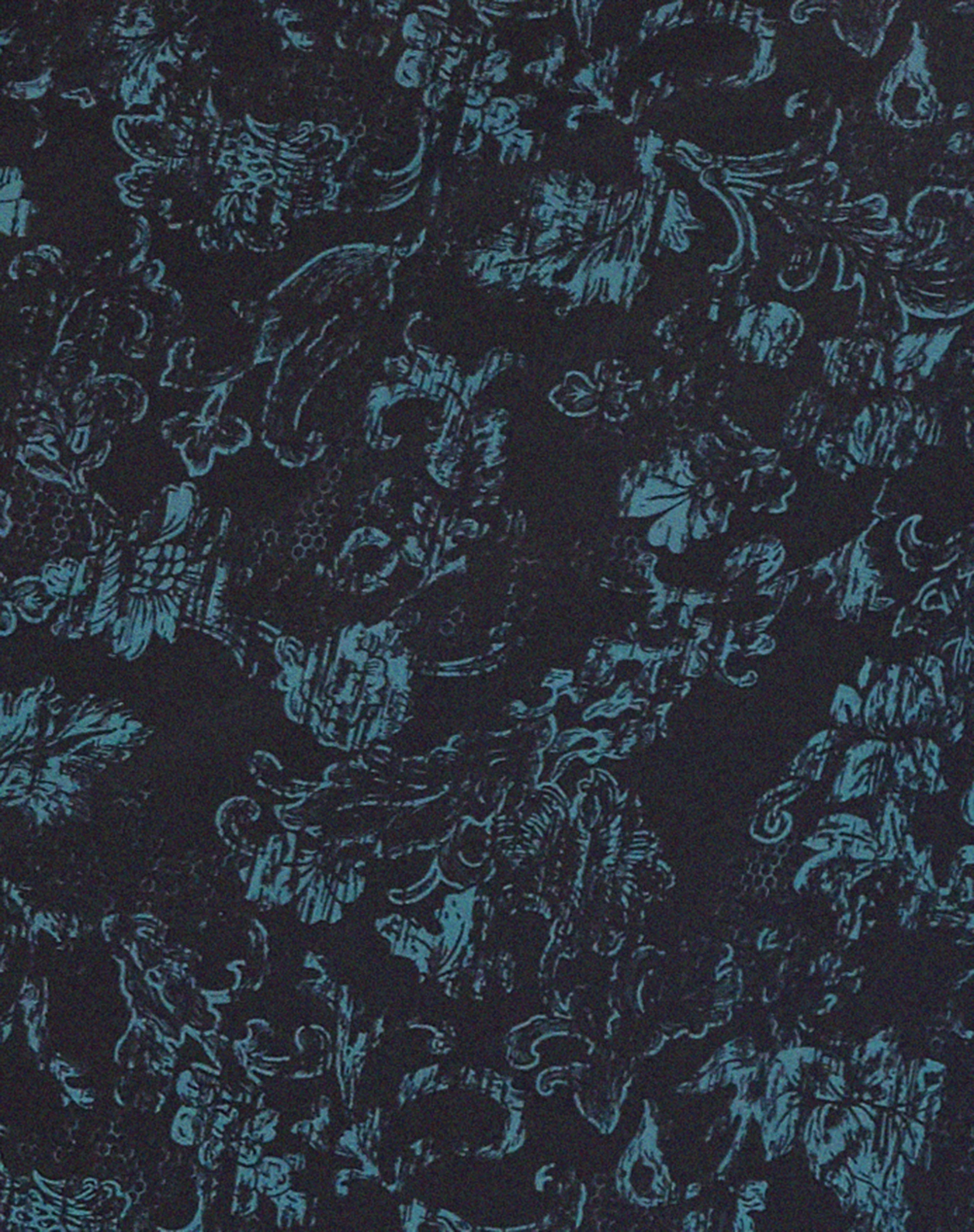 Rindu Midi Skirt in Batik Botanical Black Green - Image 7