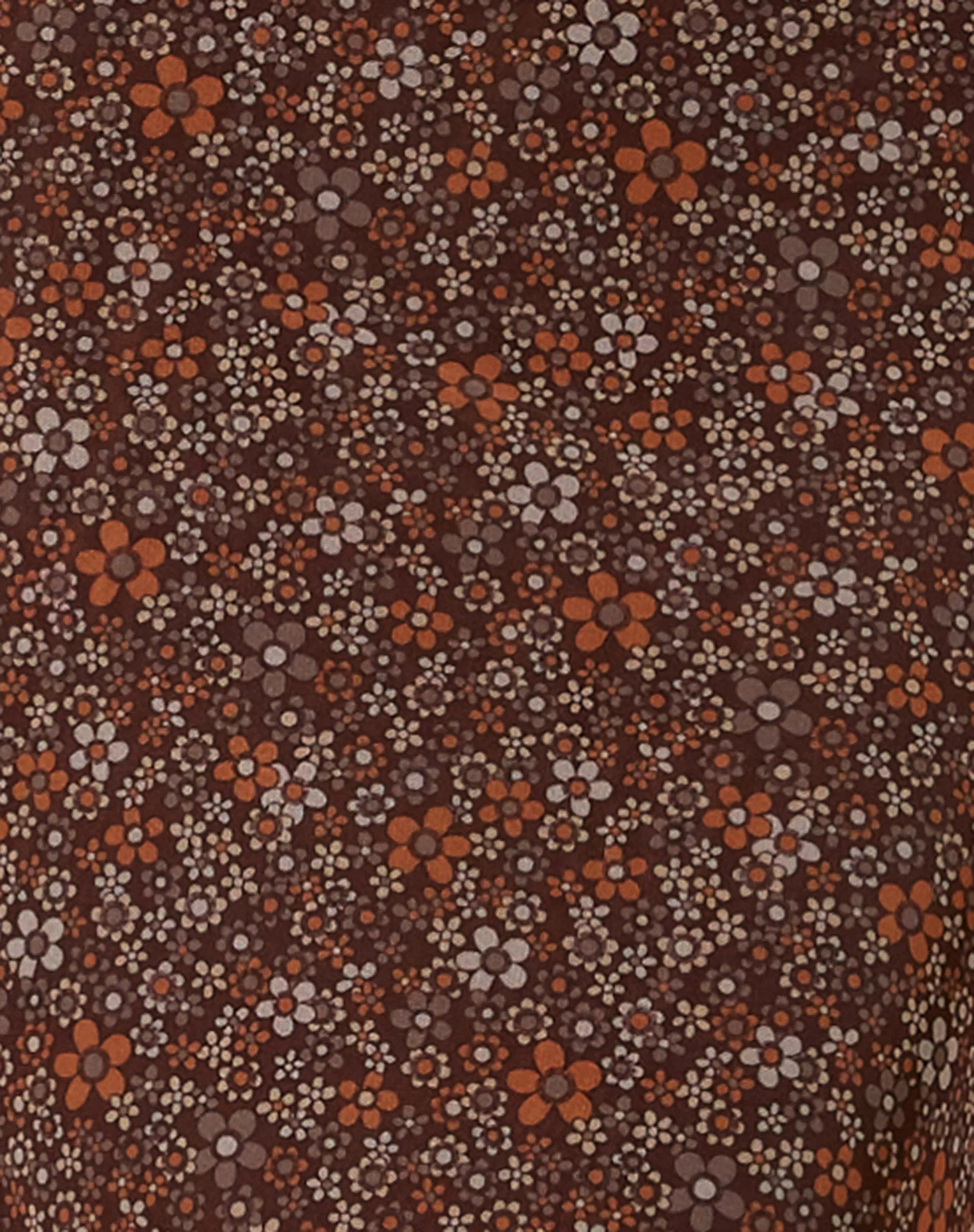 Rindu Midi Skirt in Flower Garden Brown - Image 5