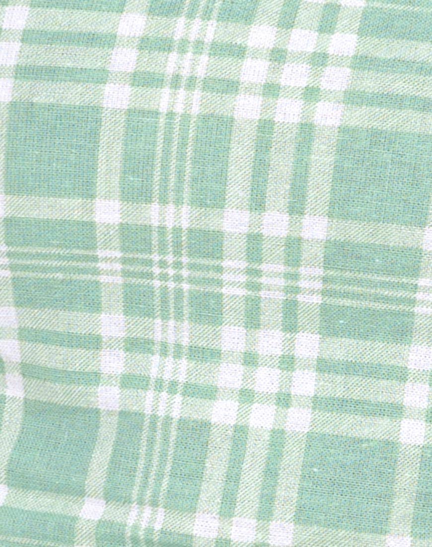 Rinka Mini Skirt in Table Cloth Neo Mint - Image 7