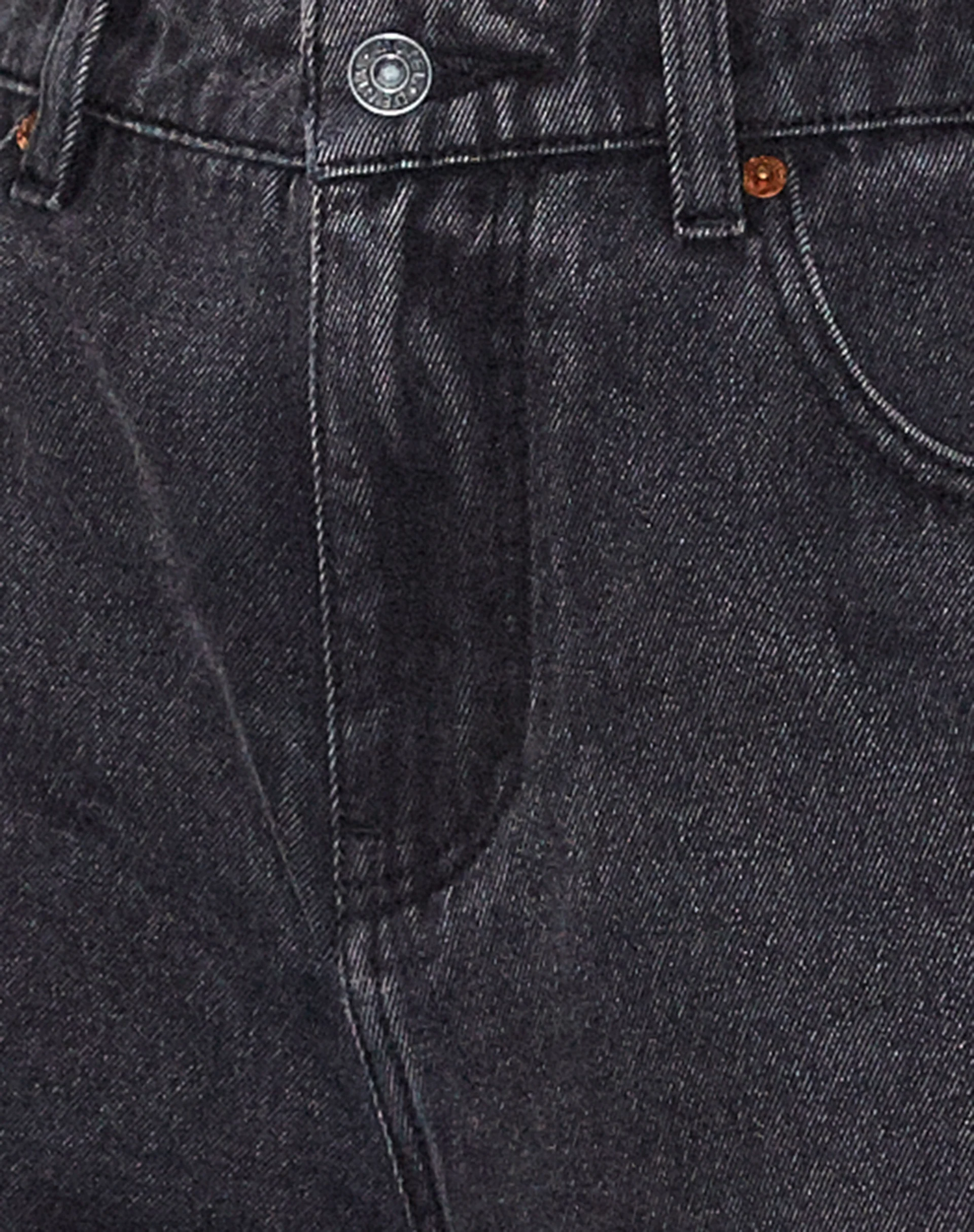 Rips Parallel Jeans in Black Wash - Image 7