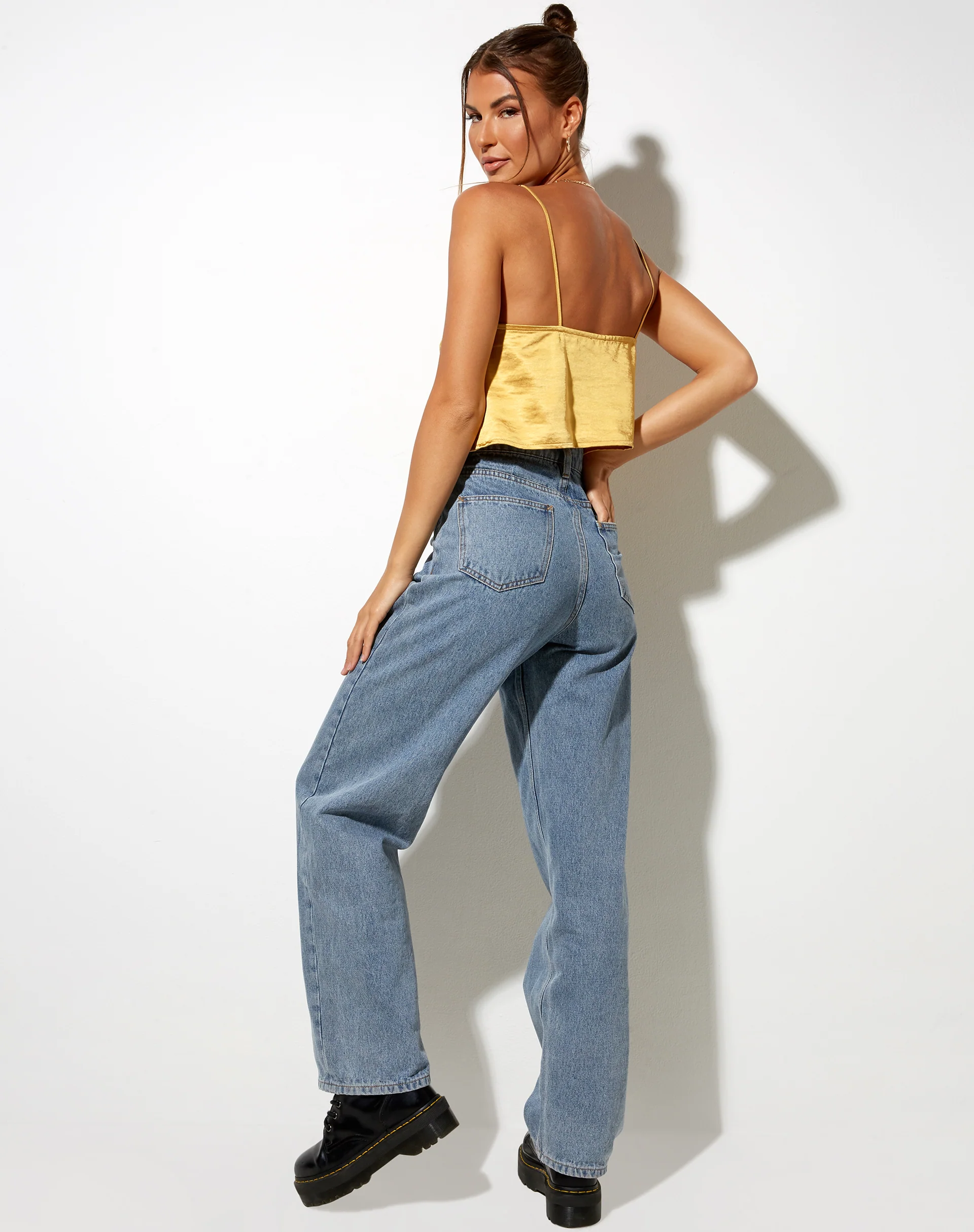 Roce Top in Satin Gold - Image 4