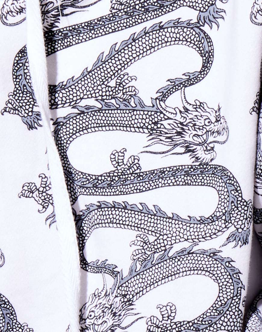 Roky Cropped Hoody in Dragon Rope White Placement - Image 5