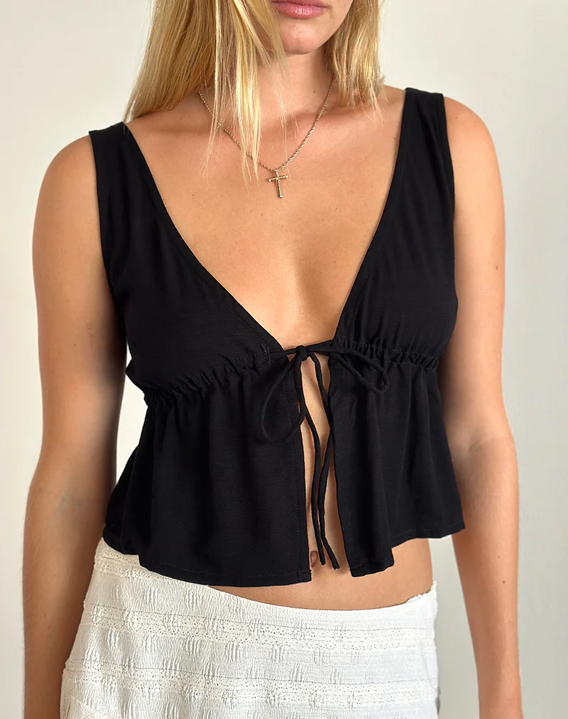 Rolia Cami Top in Black - Image 2