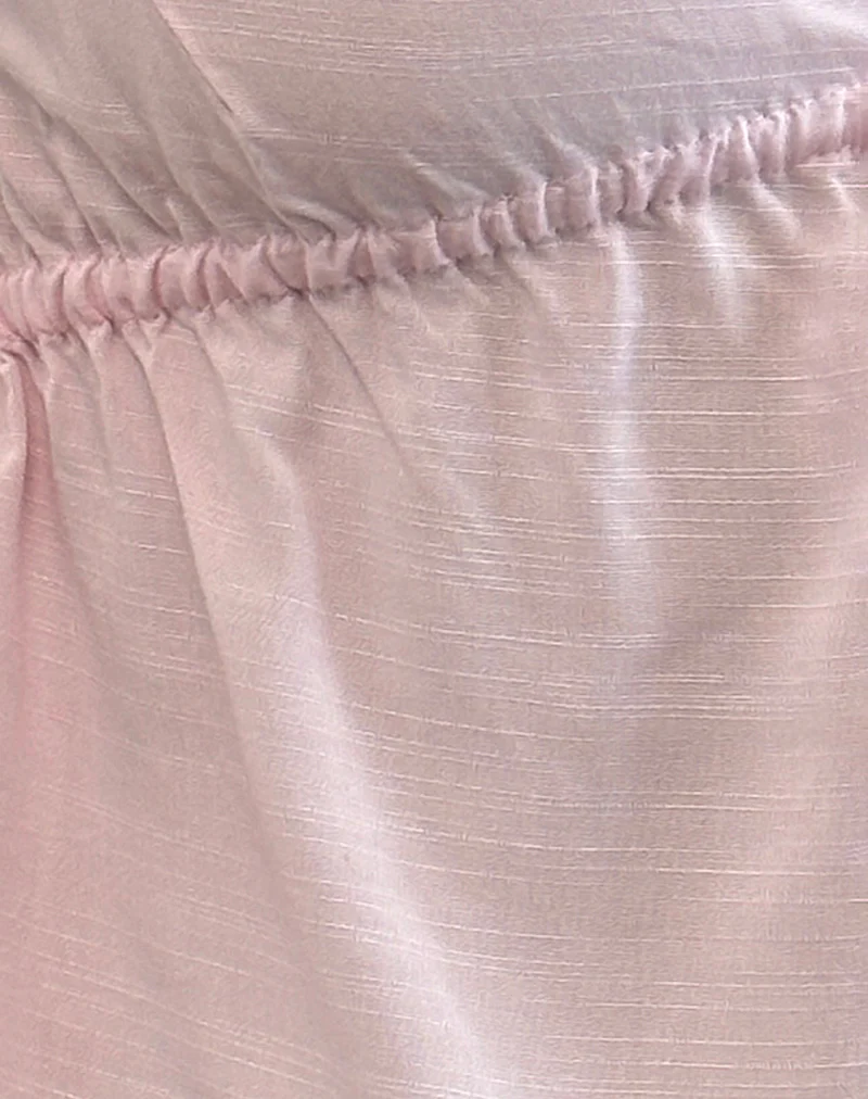 Rolia Tie Front Top in Light Pink - Image 5