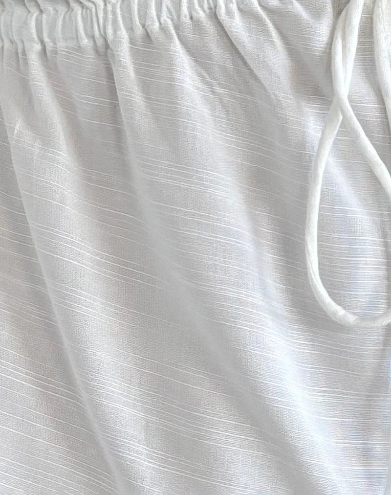 Rolia Tie Front Top in Off White - Image 6