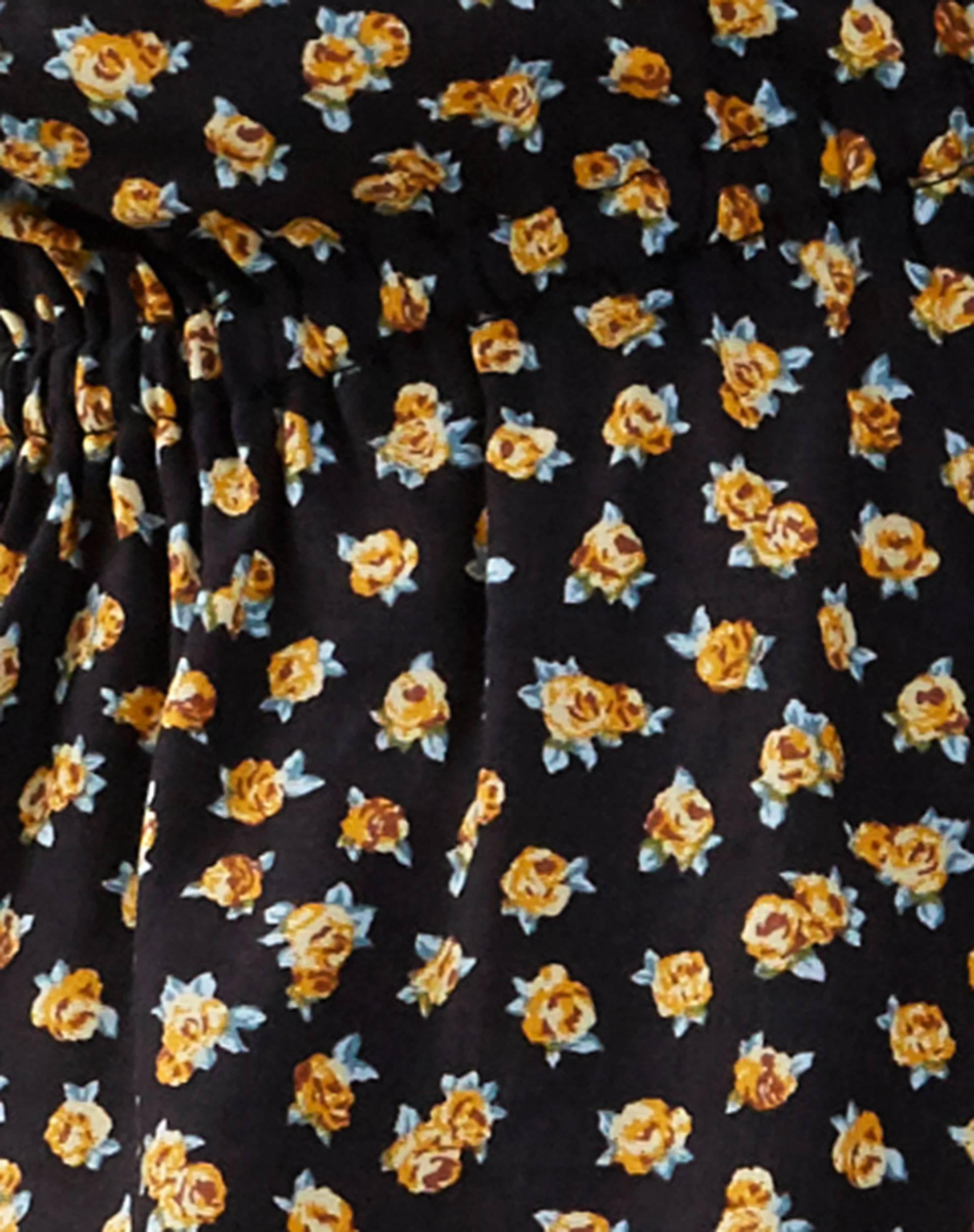 Rolia Tie Front Top in Ditsy Floral Bronze - Image 5