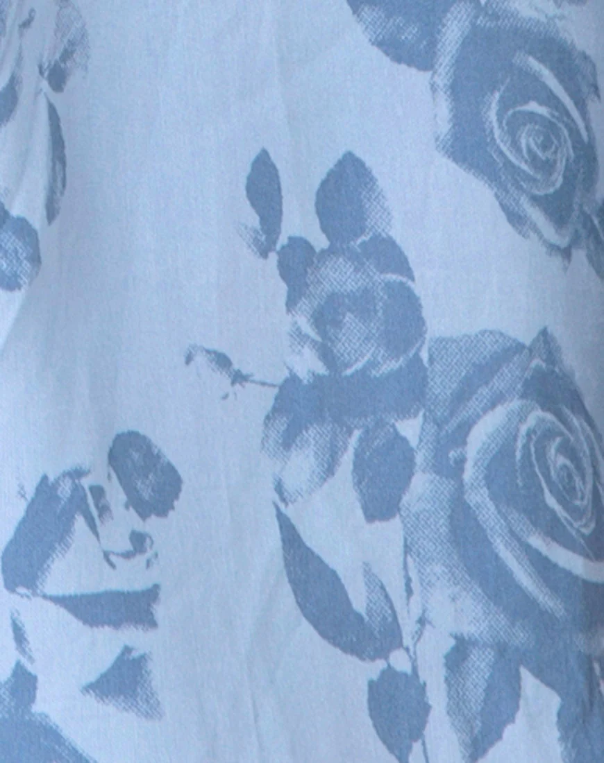 Roman Playsuit in Sky Rose - Image 5
