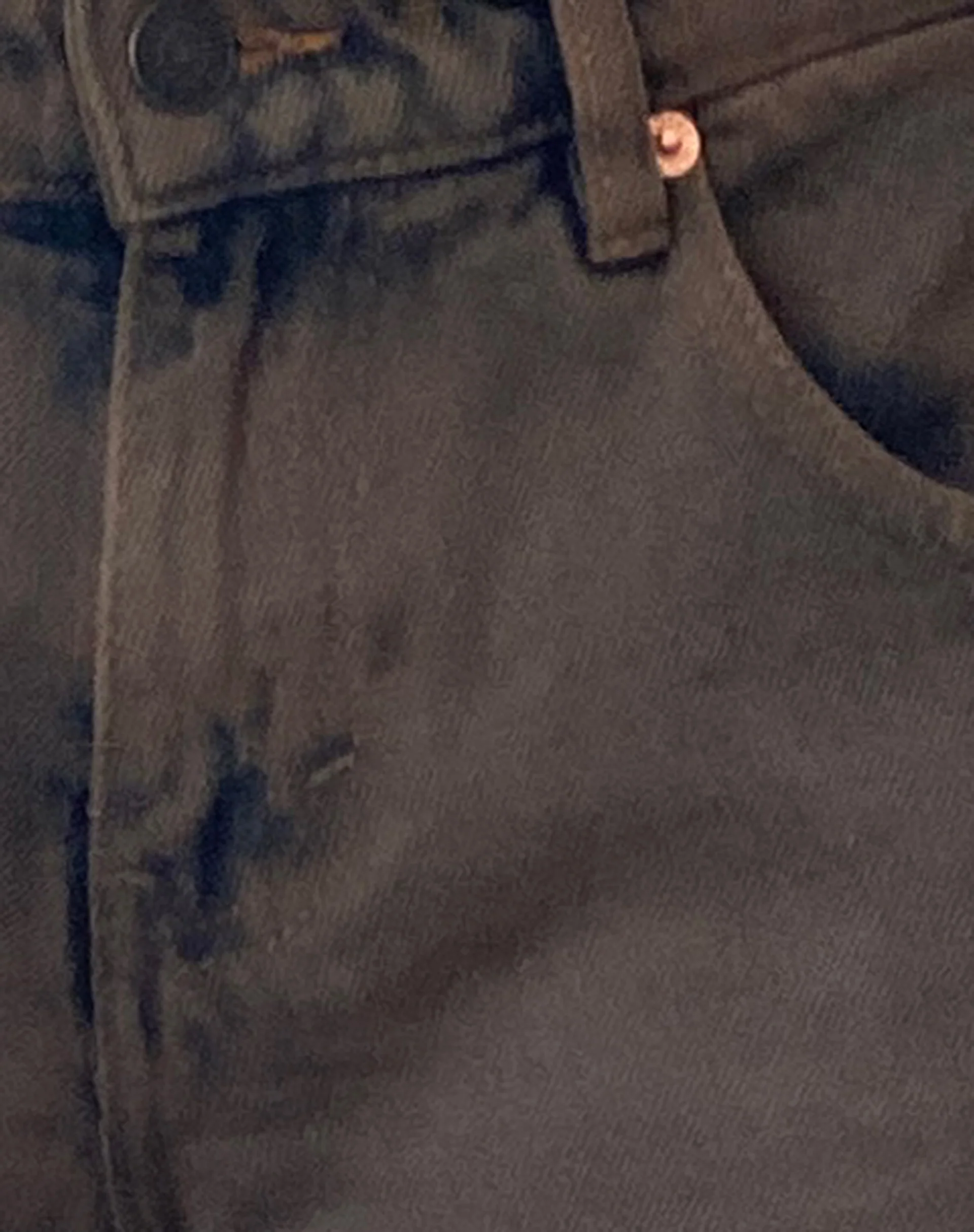 Roomy Extra Wide Low Rise Jeans in Dark Sand - Image 6