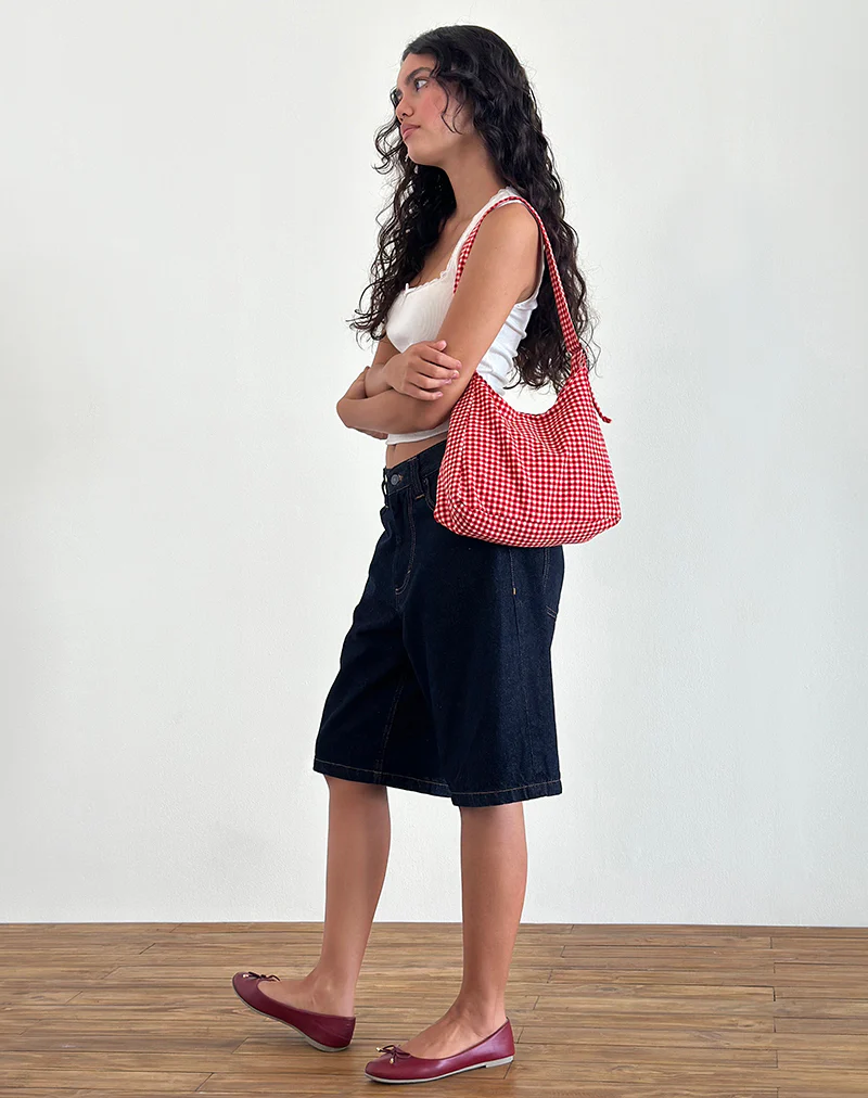 Roscoe Bag in Red Gingham - Image 3