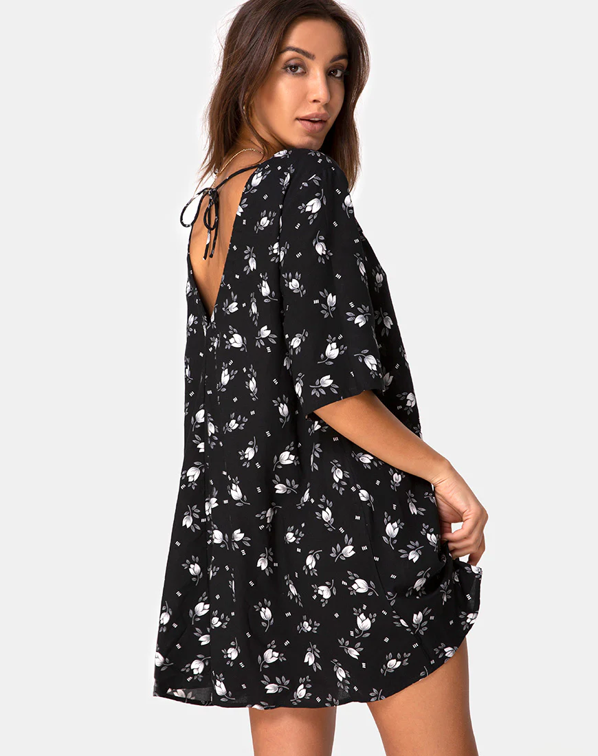Rosella Swing Dress in Dark Tulip - Image 2
