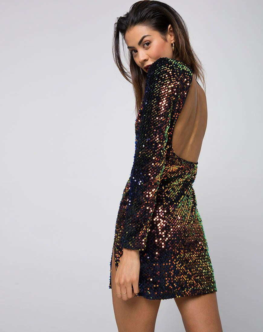 Rosella Dress in Prism Shine Sequin - Image 2