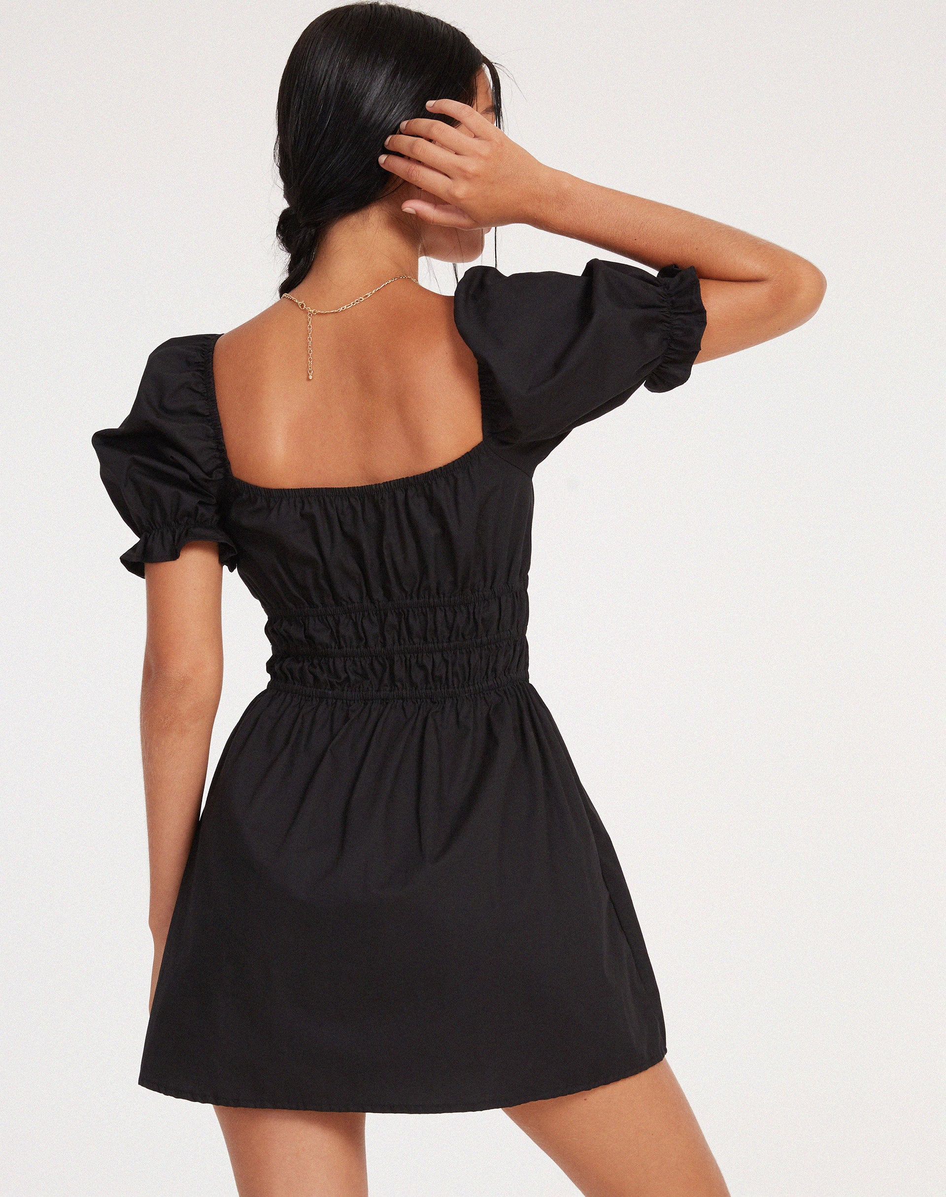 Rosmilly Mini Dress in Black - Image 4