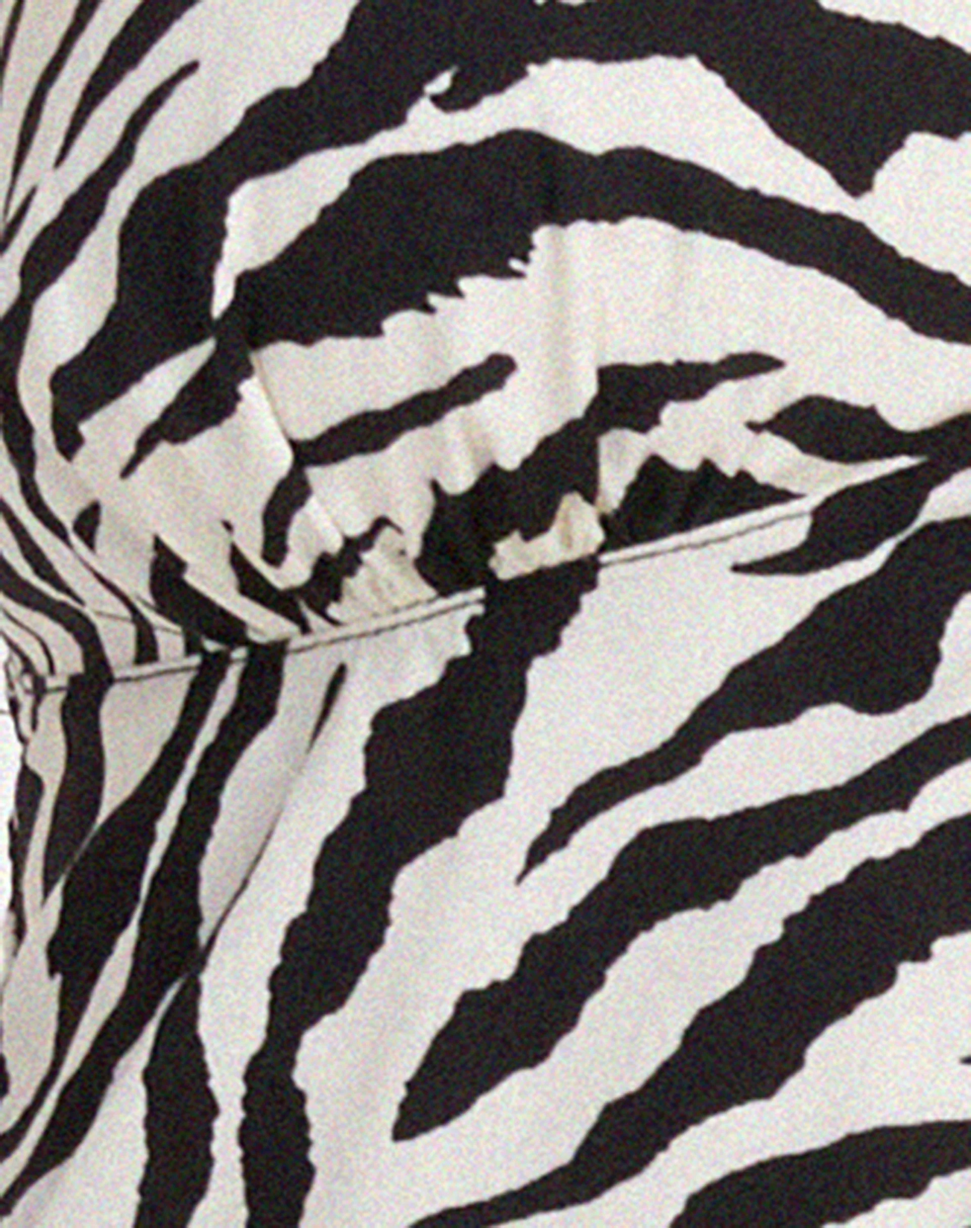 Roula Halter Top in 90's Zebra Black and White - Image 7