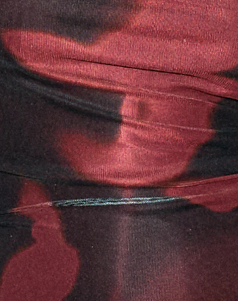 Roxe Top in Digi Flower Red - Image 6