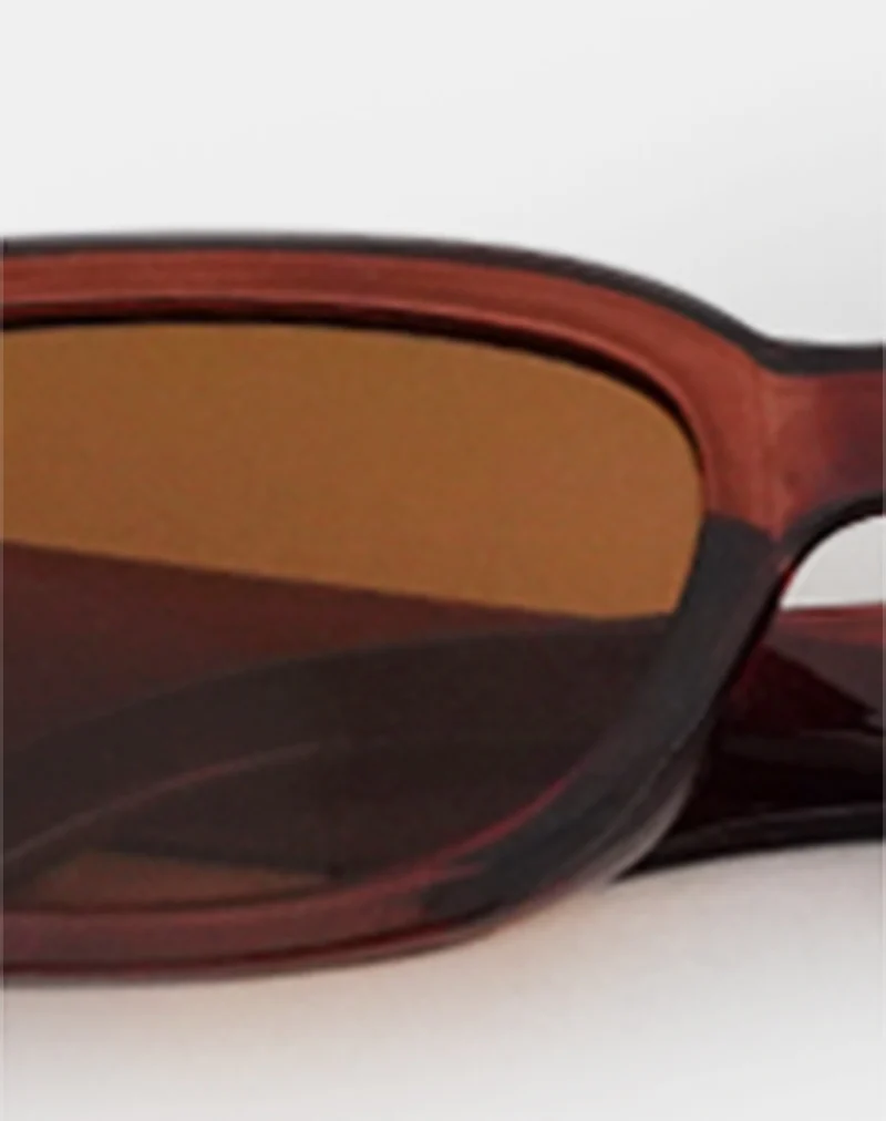 Rustina Sunglasses in Opaque Rust - Image 3