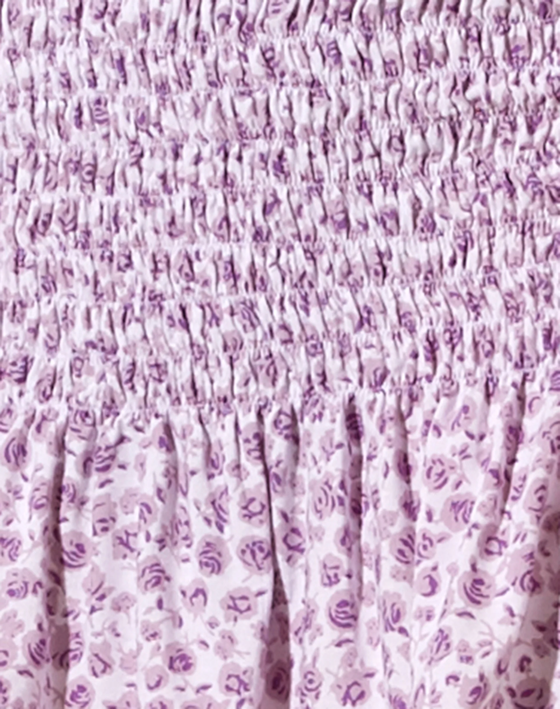 Rylee Mini Skirt in Ditsy Rose Lilac - Image 6