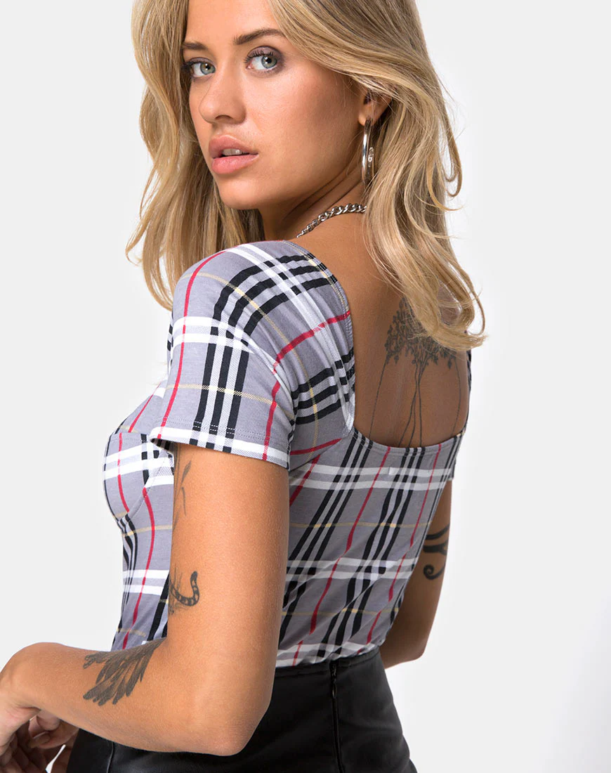 Ryon Bodice in Heritage Check - Image 2