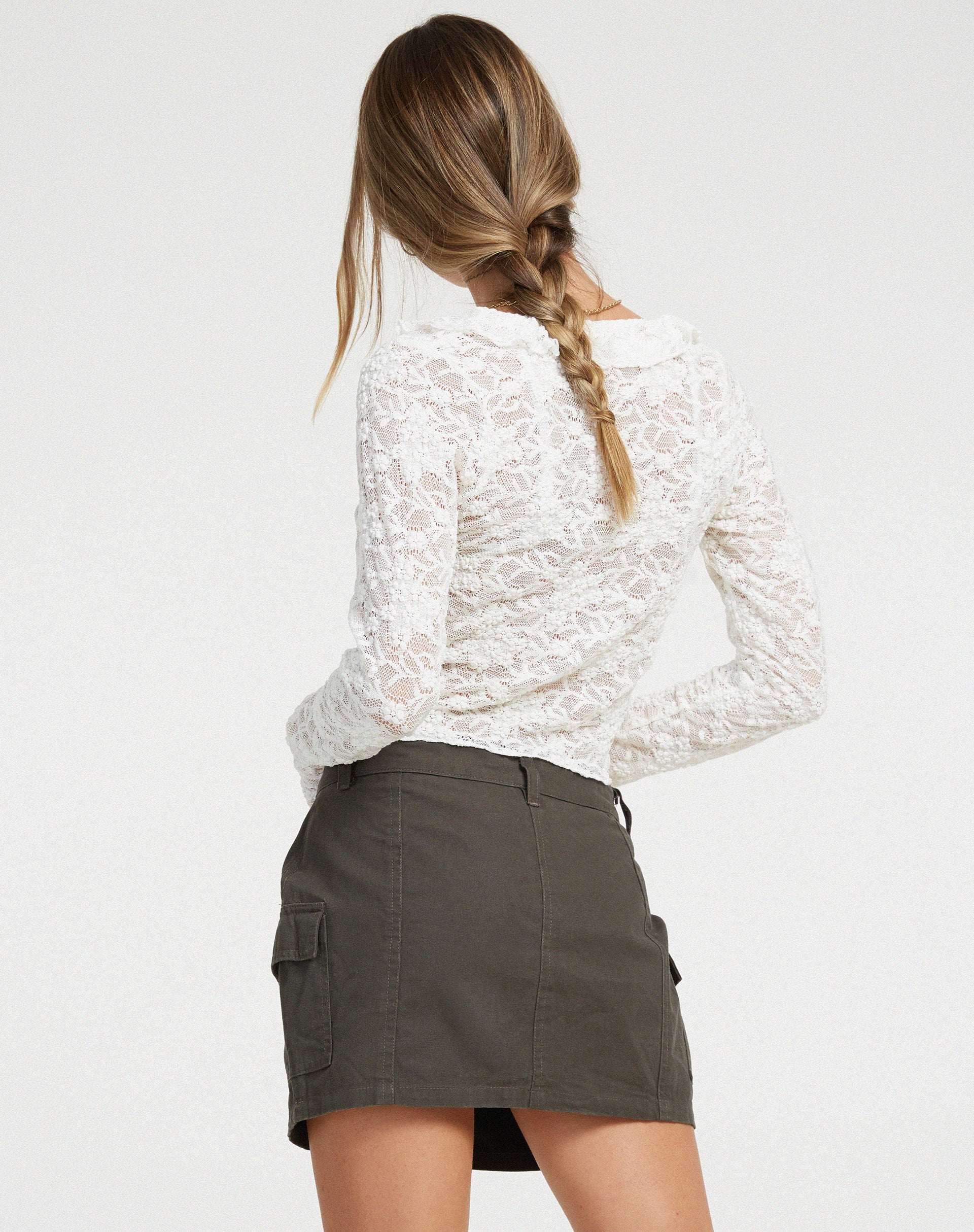 Sadiru Cardi in Lace Ivory - Image 3