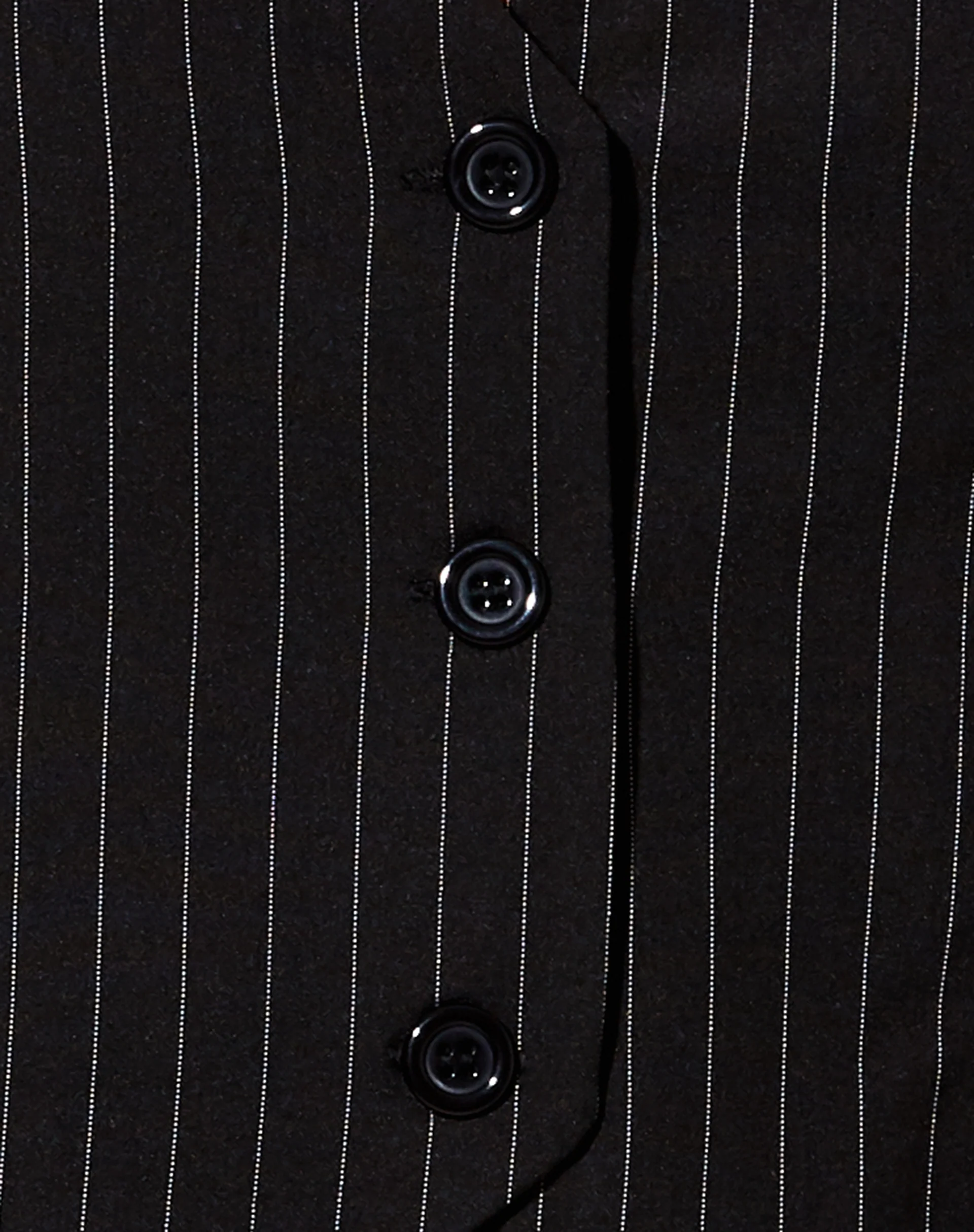 Safar Vest in Pinstripe Black - Image 6