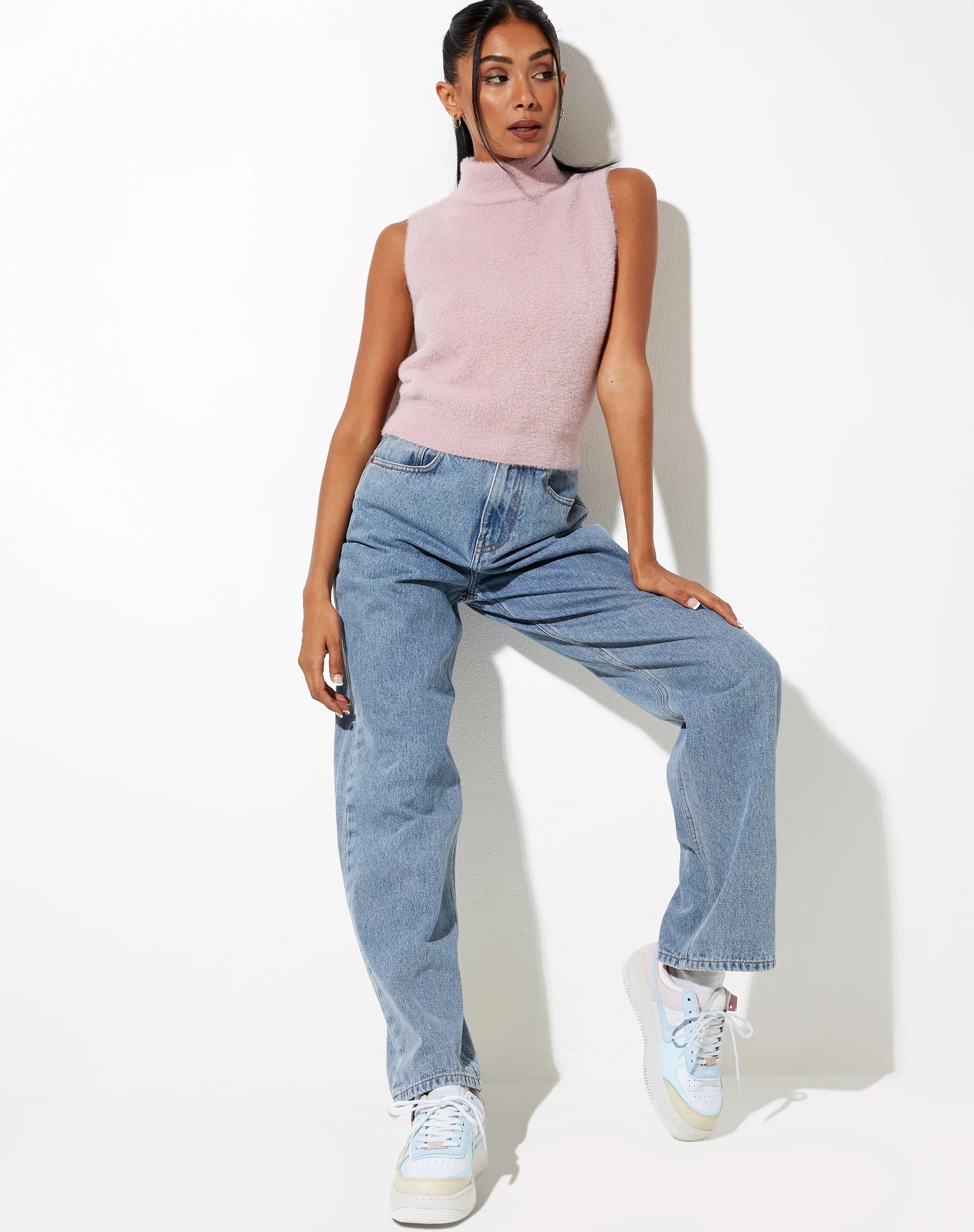 Sai Tank Top in Knit Lilac - Image 4