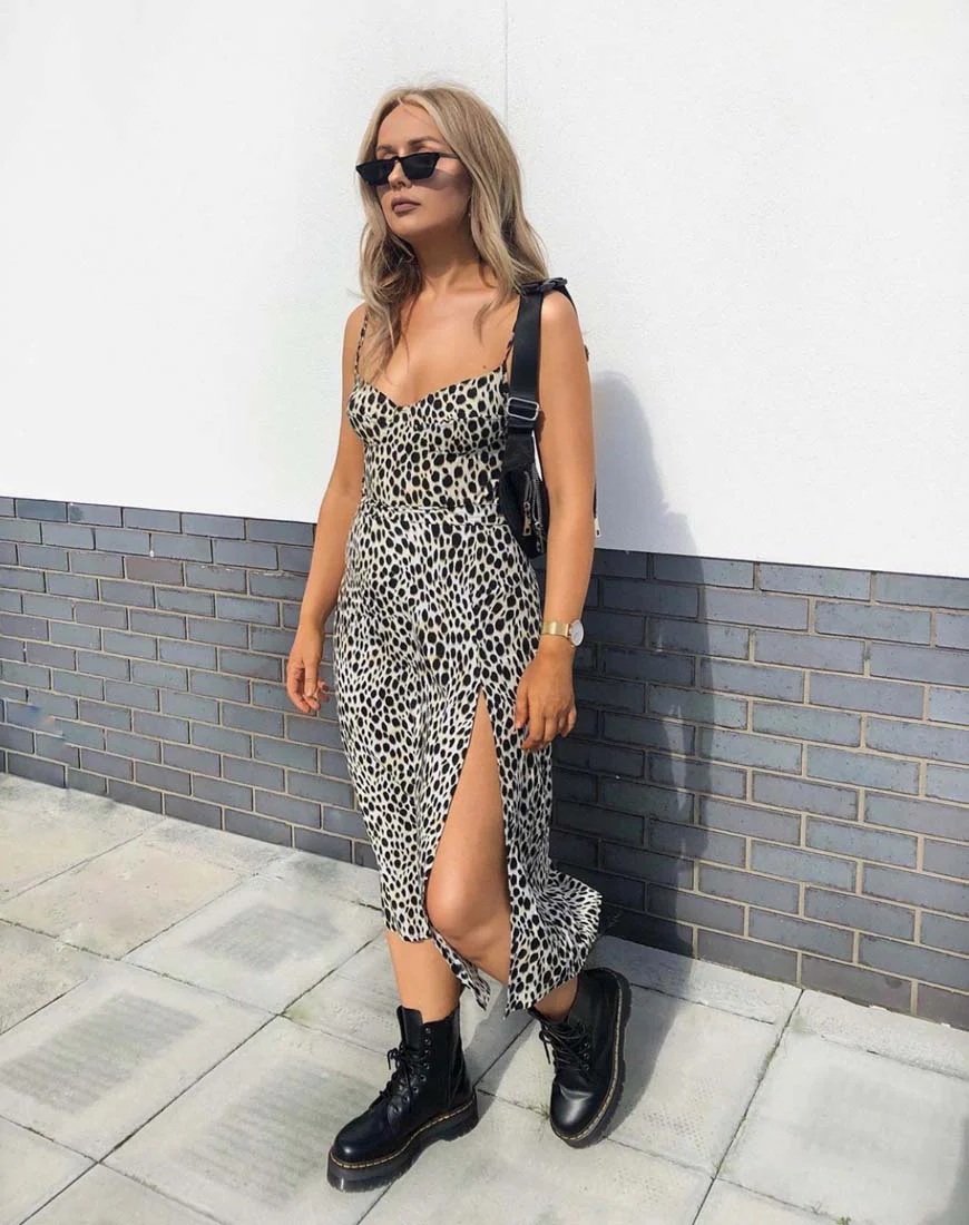 Saika Midi Skirt in Cheetah - Image 3