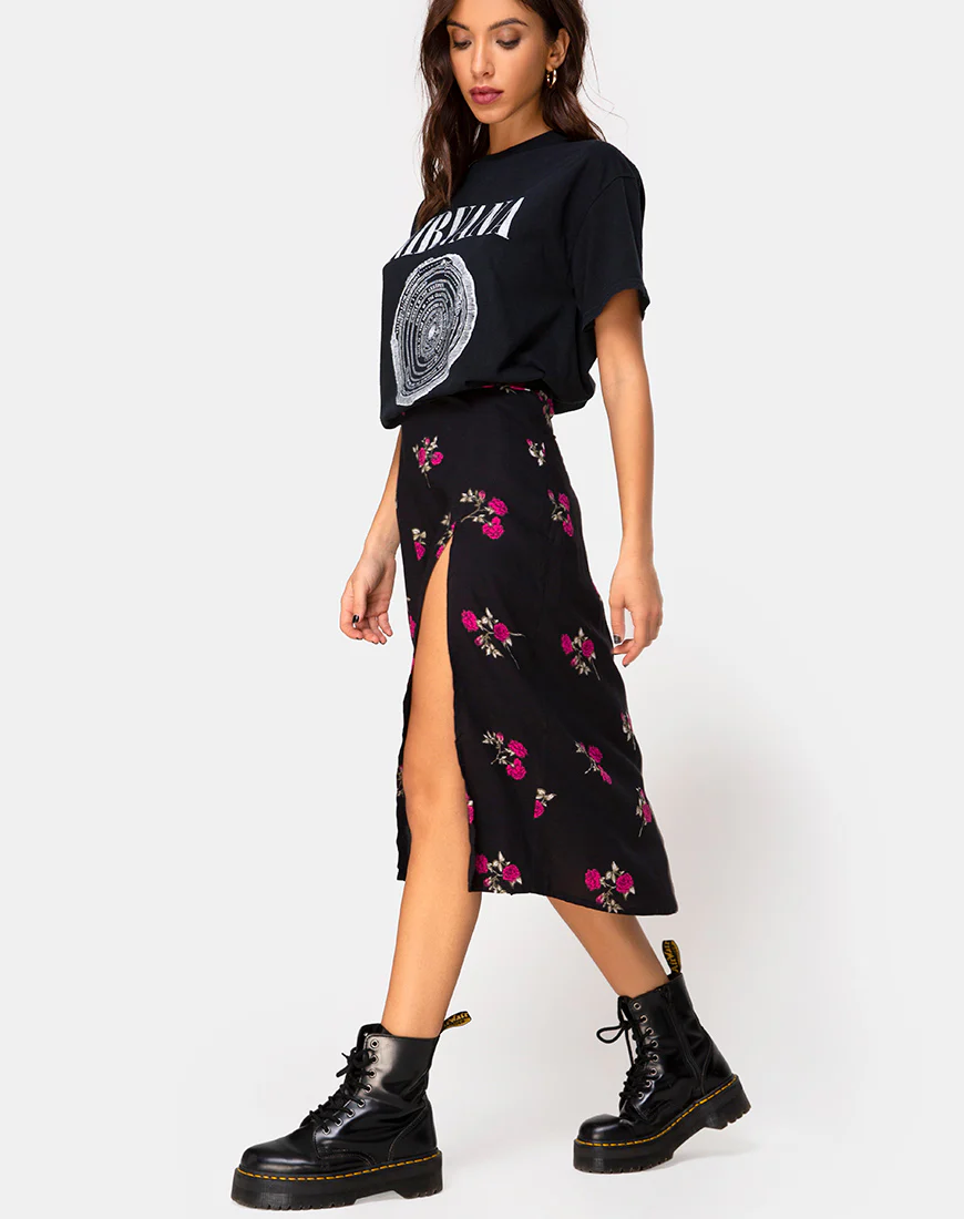 Saika Skirt in Grunge Rose - Image 3