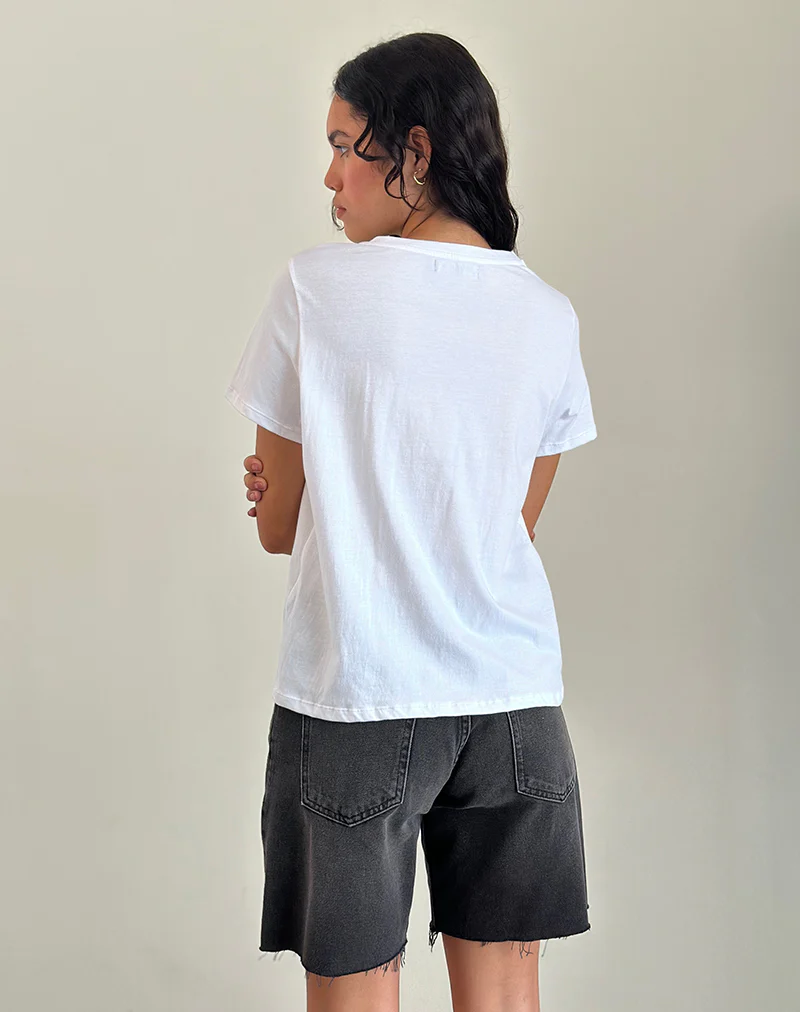 Saki Tee in White Fig - Image 3