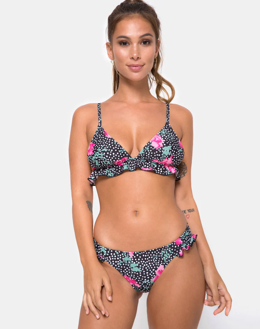 Sakila Bikini Bottom in Paradise Polka - Image 3